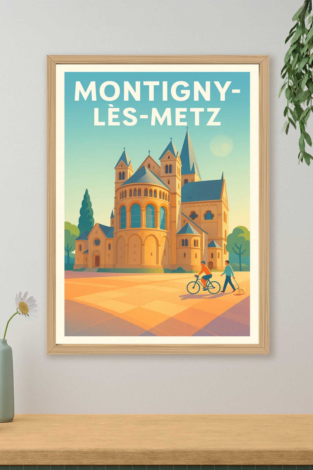 Affiche Montigny-lès-Metz — Charme et sérénité historique · poster d'art de Montigny-lès-Metz