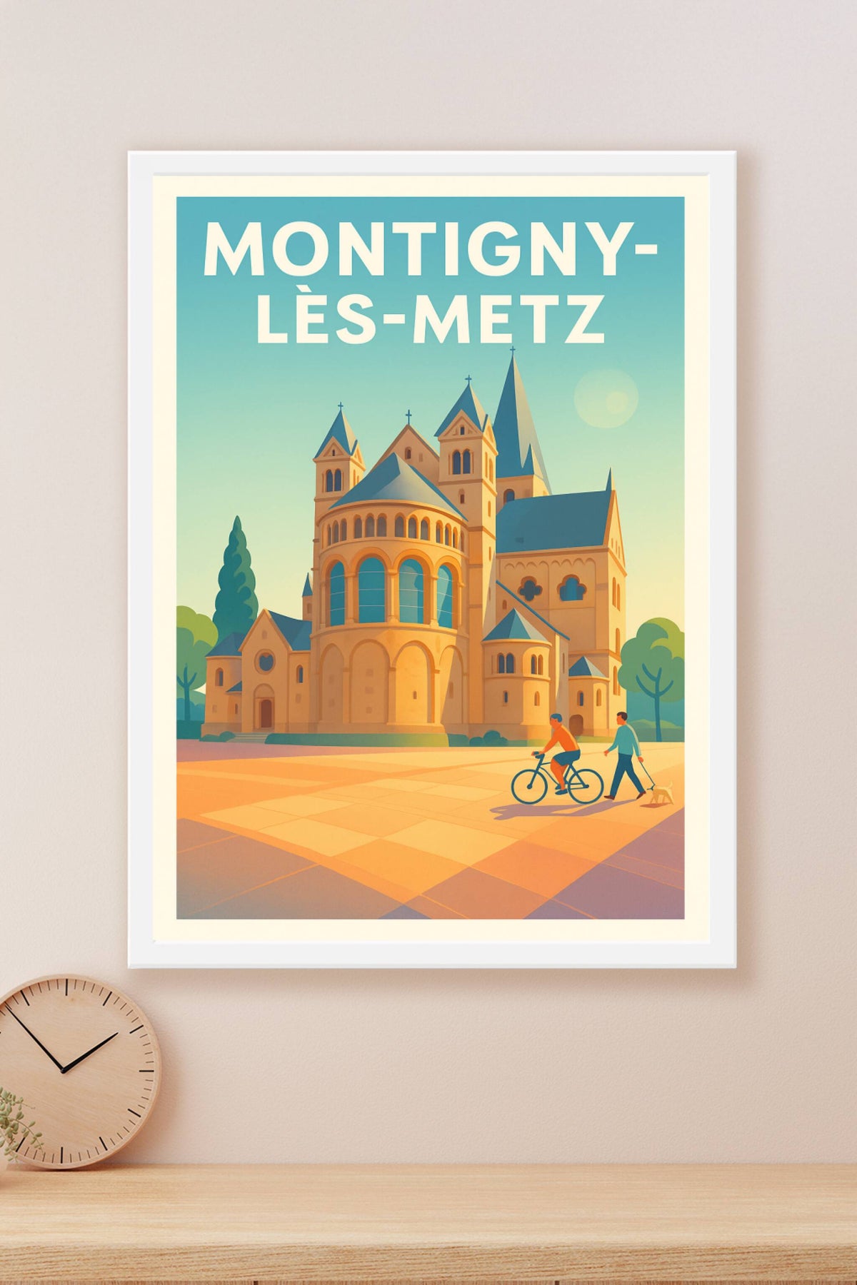 Affiche Montigny-lès-Metz — Charme et sérénité historique · poster d'art de Montigny-lès-Metz