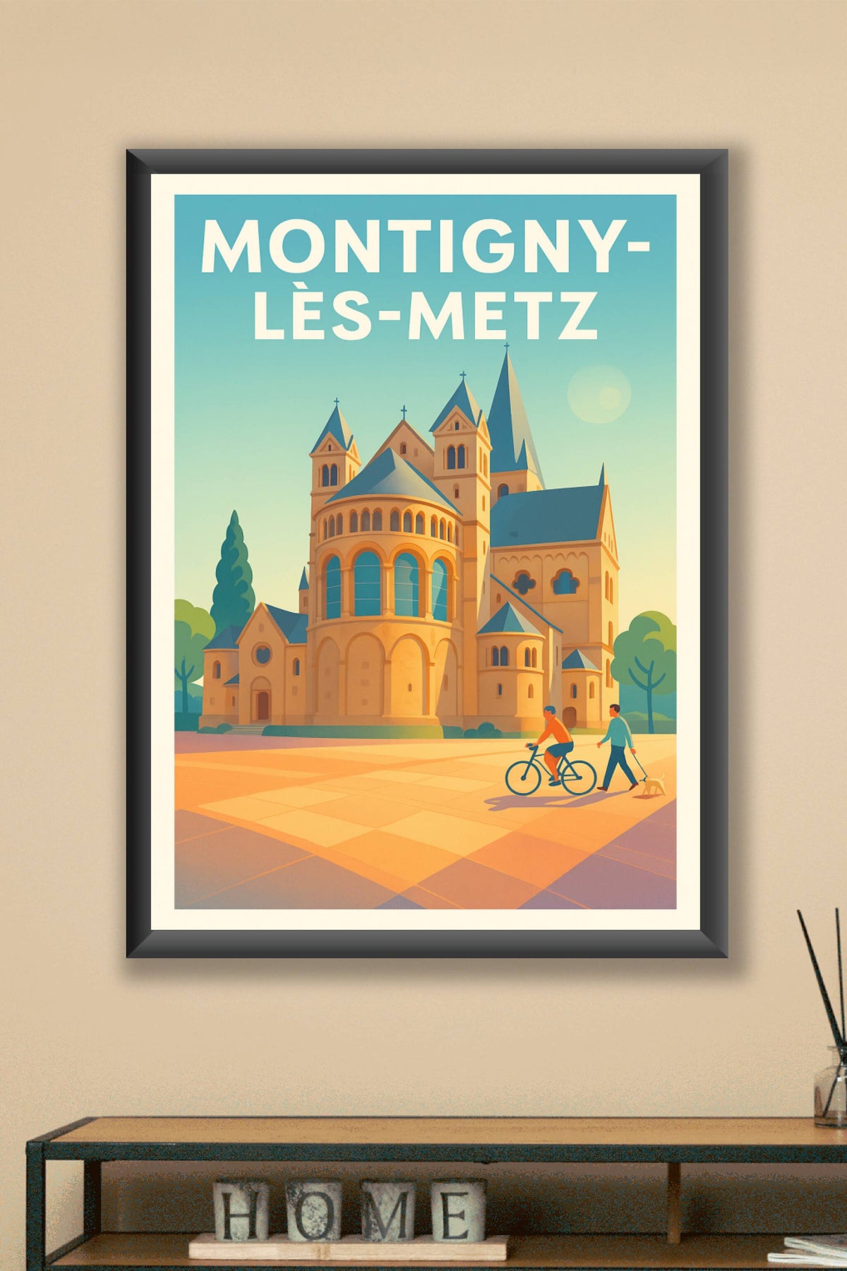 Affiche Montigny-lès-Metz — Charme et sérénité historique · poster d'art de Montigny-lès-Metz
