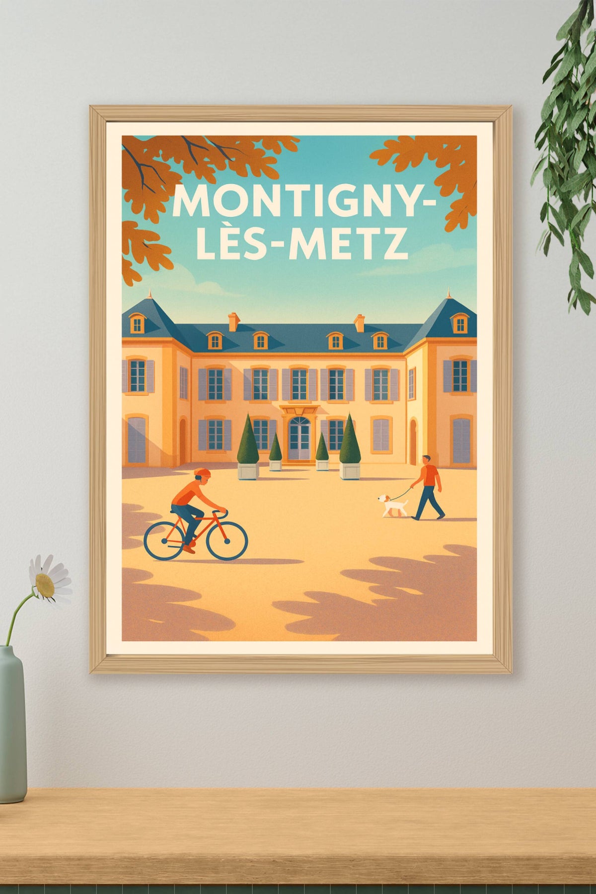 Affiche Montigny-lès-Metz — Charme et sérénité au cœur de la ville · poster d'art de Montigny-lès-Metz