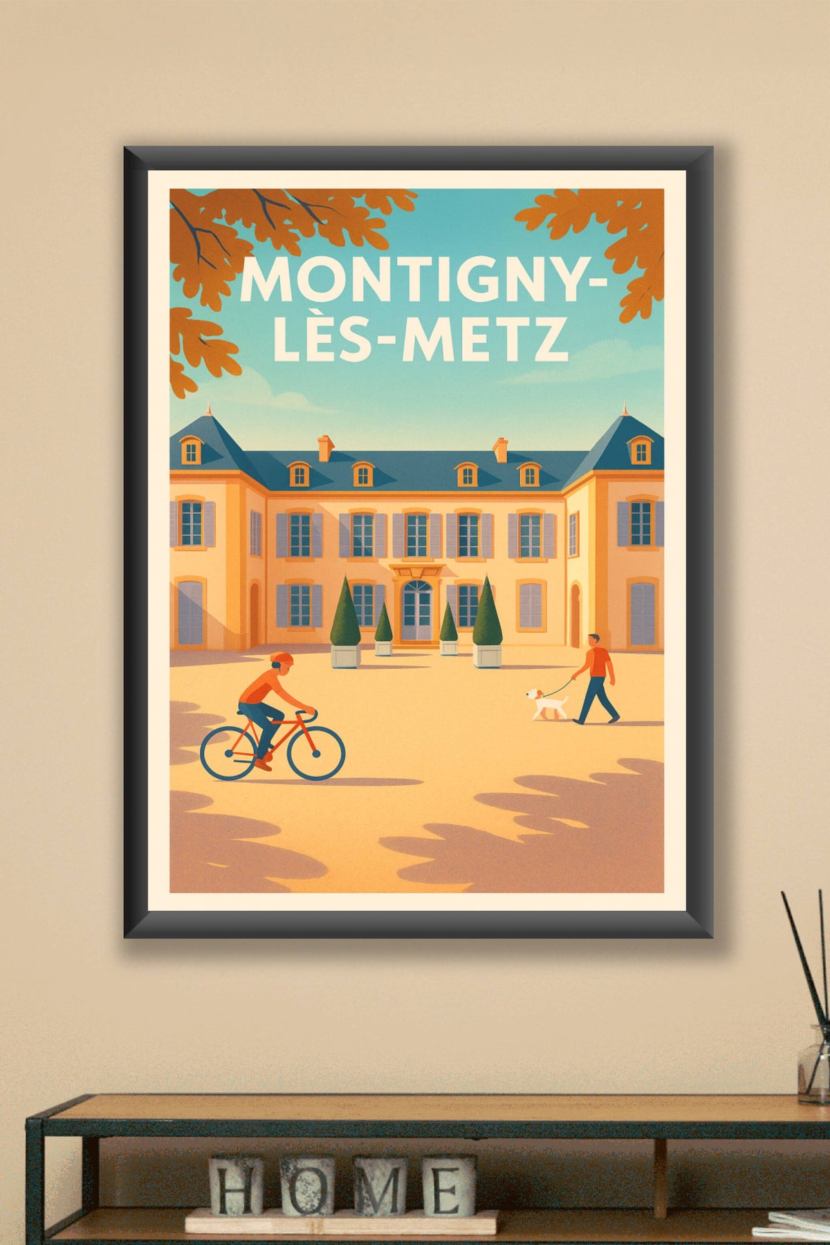 Affiche Montigny-lès-Metz — Charme et sérénité au cœur de la ville · poster d'art de Montigny-lès-Metz