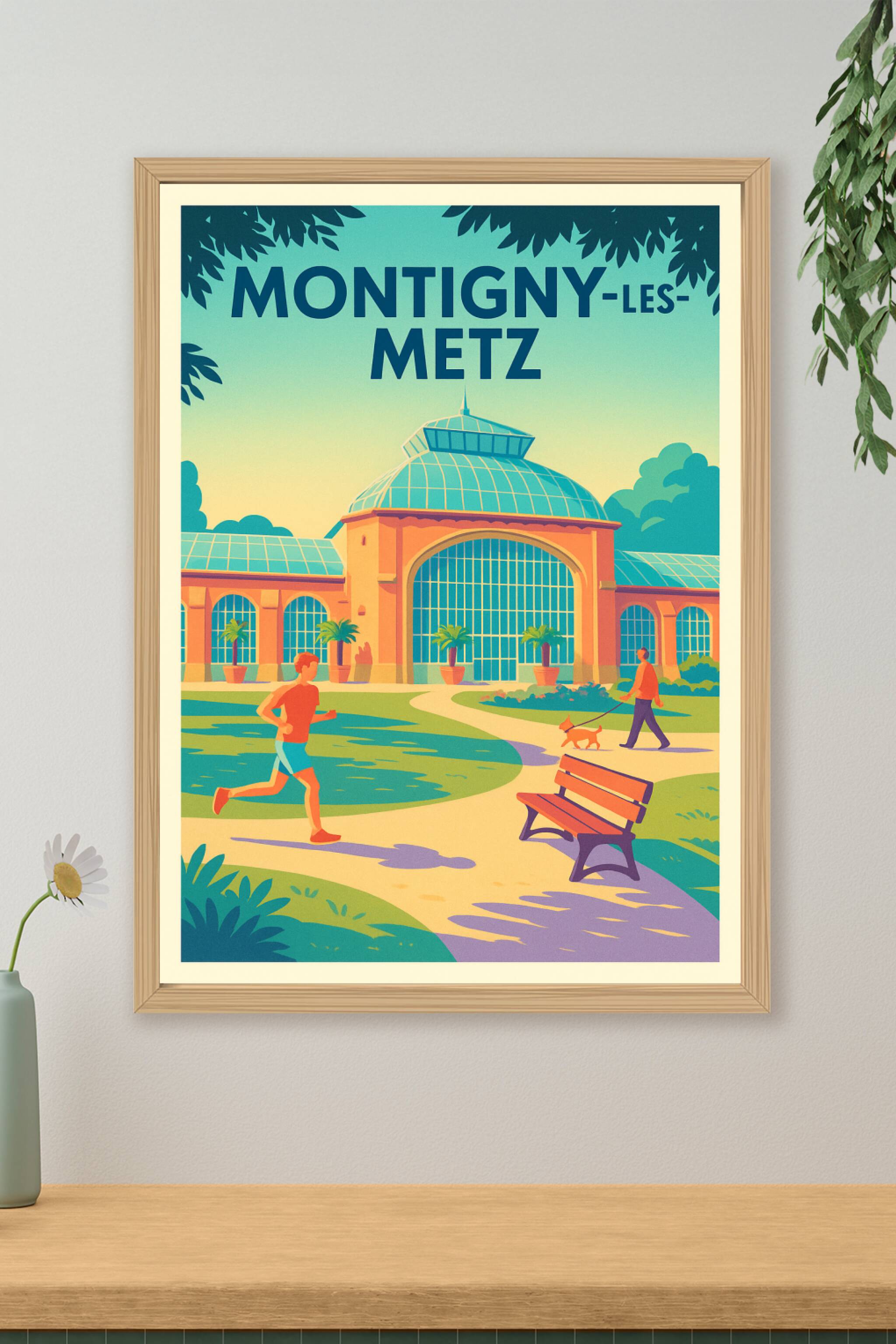 Affiche de Montigny-lès-Metz - Harmonie entre nature et architecture