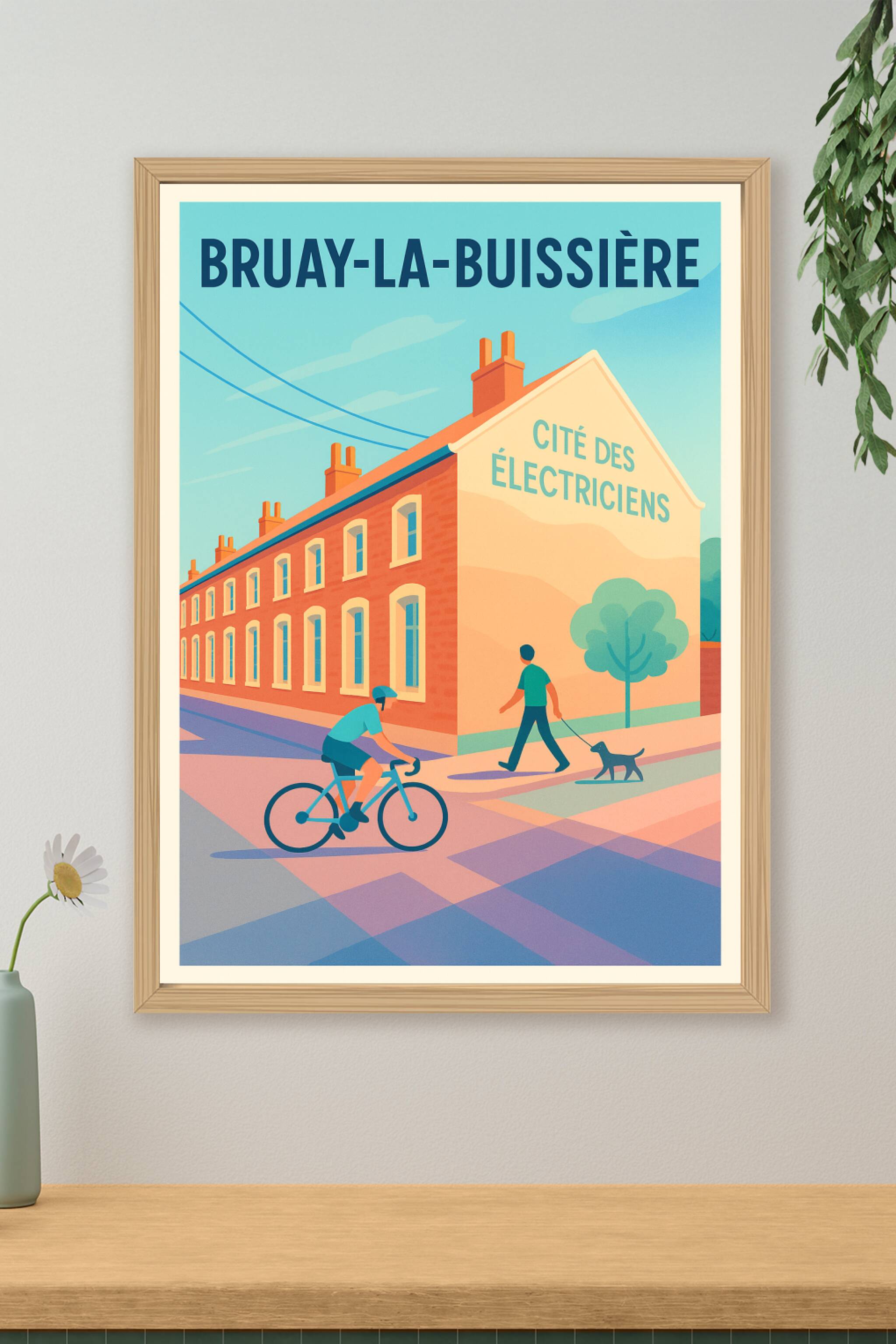 Affiche de Bruay-la-Buissière - Charme et vie quotidienne à la Cité des Électriciens