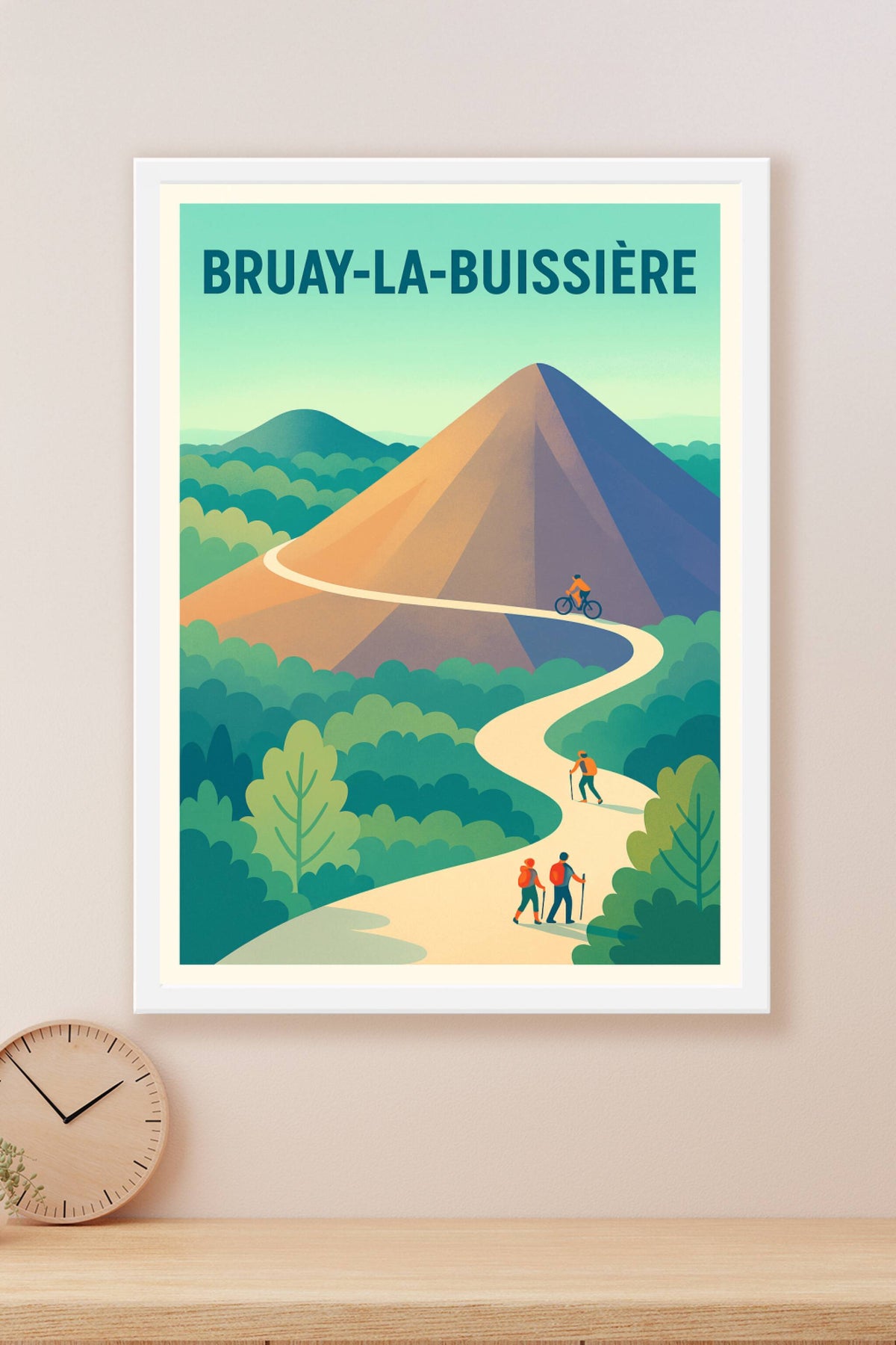 Affiche Bruay-la-Buissière — L'appel de la nature en pleine ascension · poster d'art de Bruay-la-Buissière
