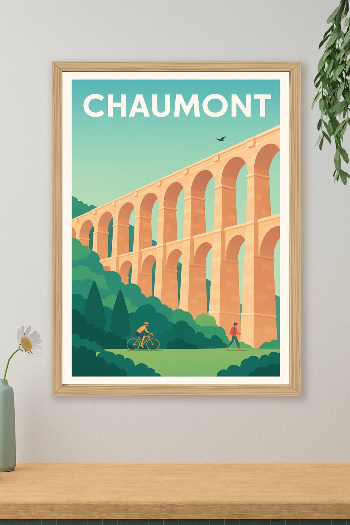 Affiche Chaumont — Voyage au cœur de l’aqueduc historique · poster d'art de Chaumont