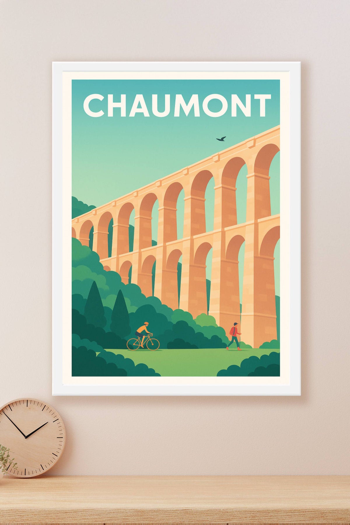 Affiche Chaumont — Voyage au cœur de l’aqueduc historique · poster d'art de Chaumont