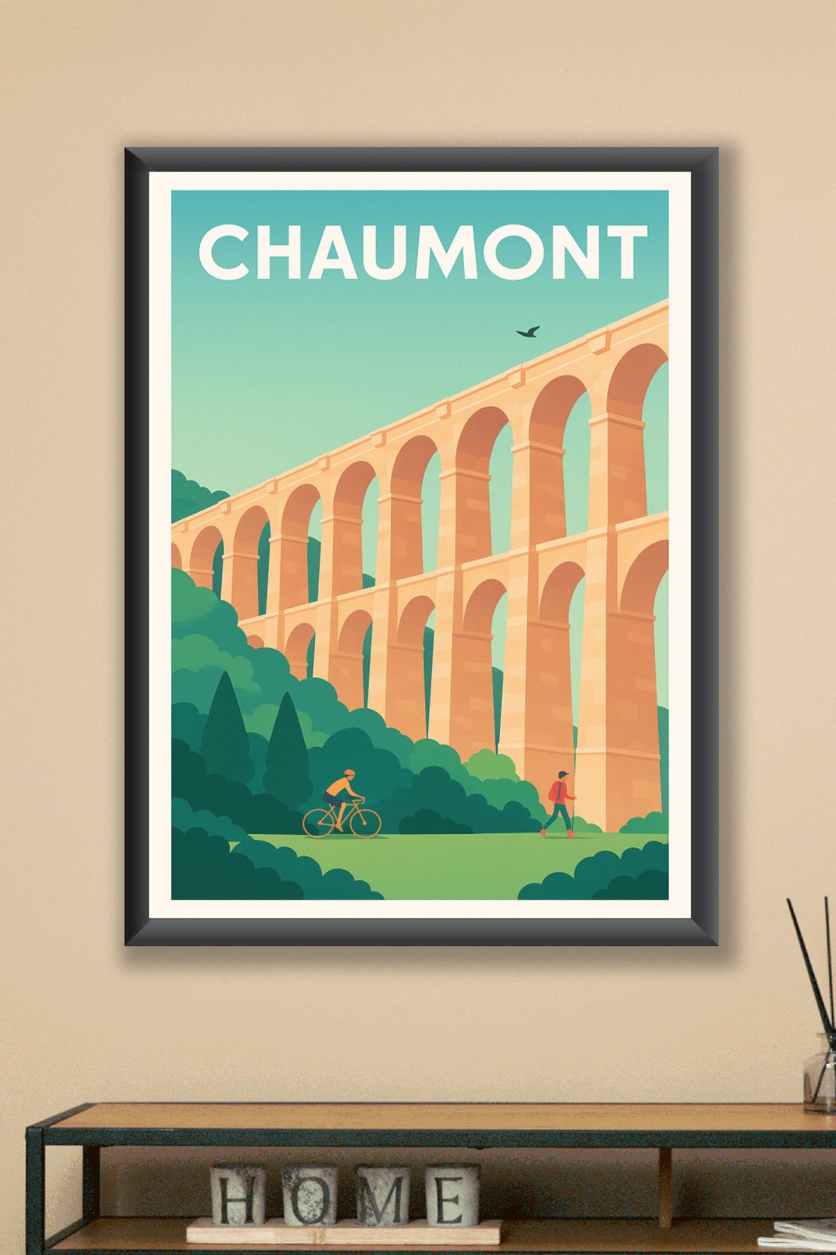Affiche Chaumont — Voyage au cœur de l’aqueduc historique · poster d'art de Chaumont