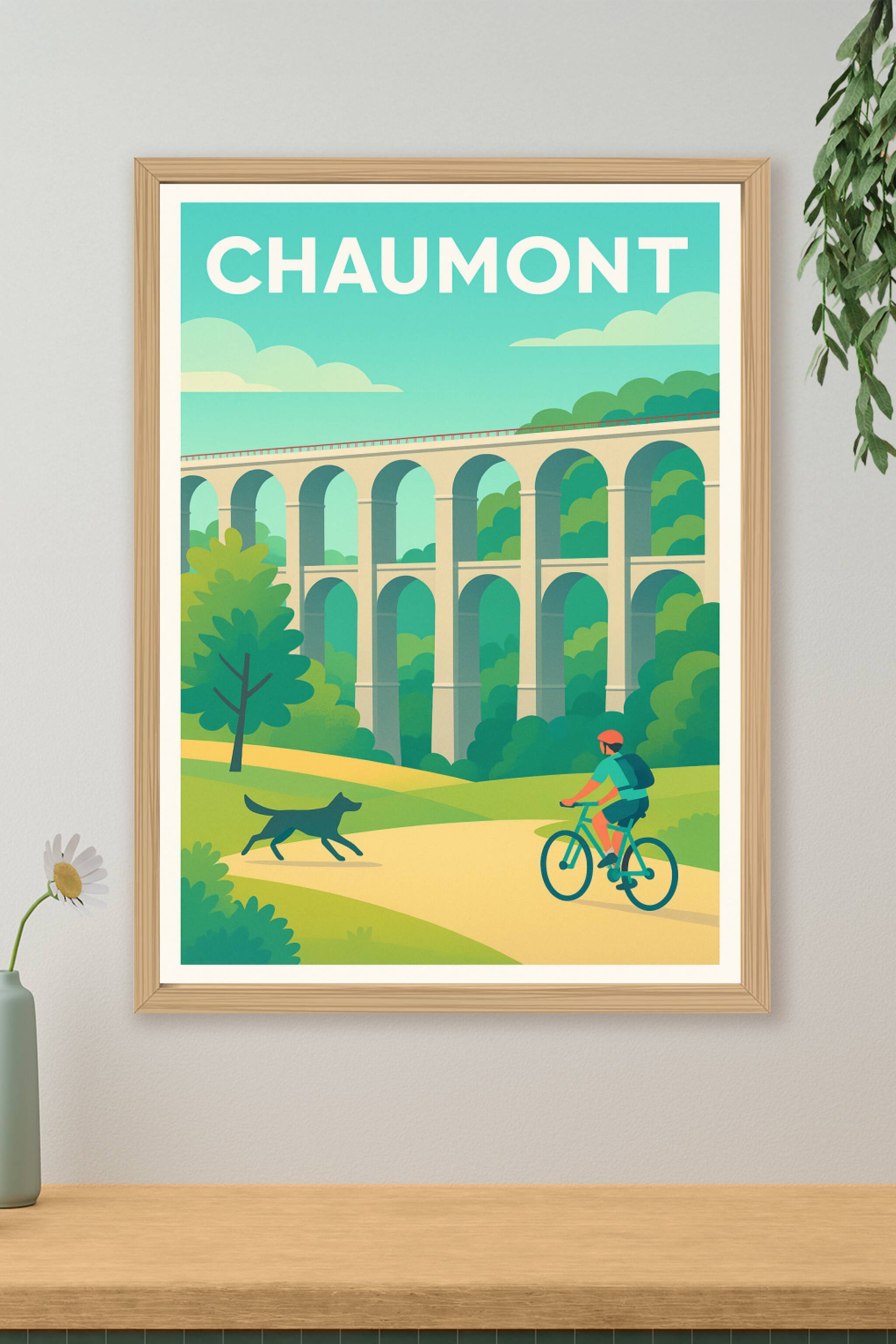Affiche de Chaumont - Le charme de la nature et du patrimoine