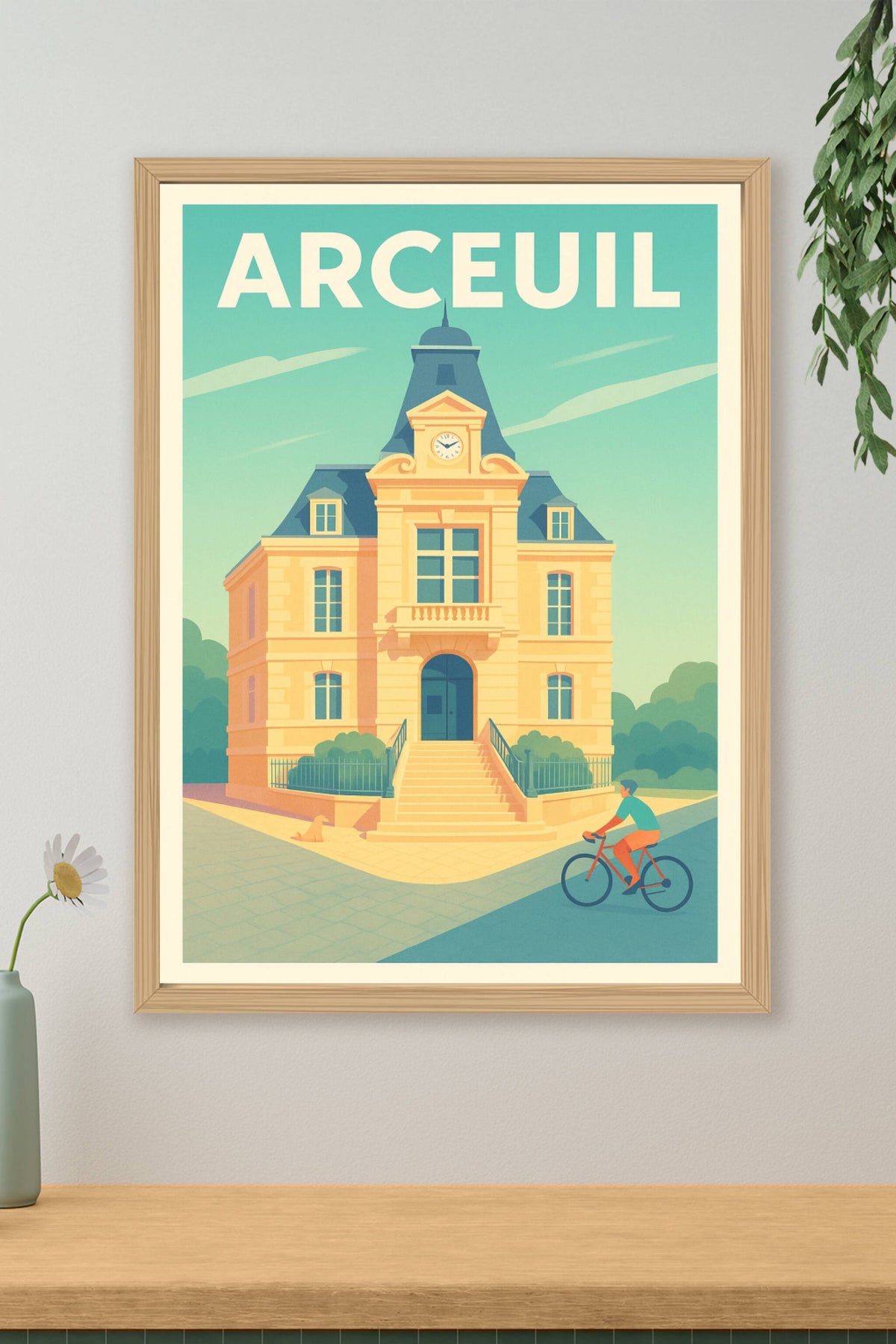 Affiche Arcueil — Charme et sérénité à chaque coin de rue · poster d'art de Arcueil