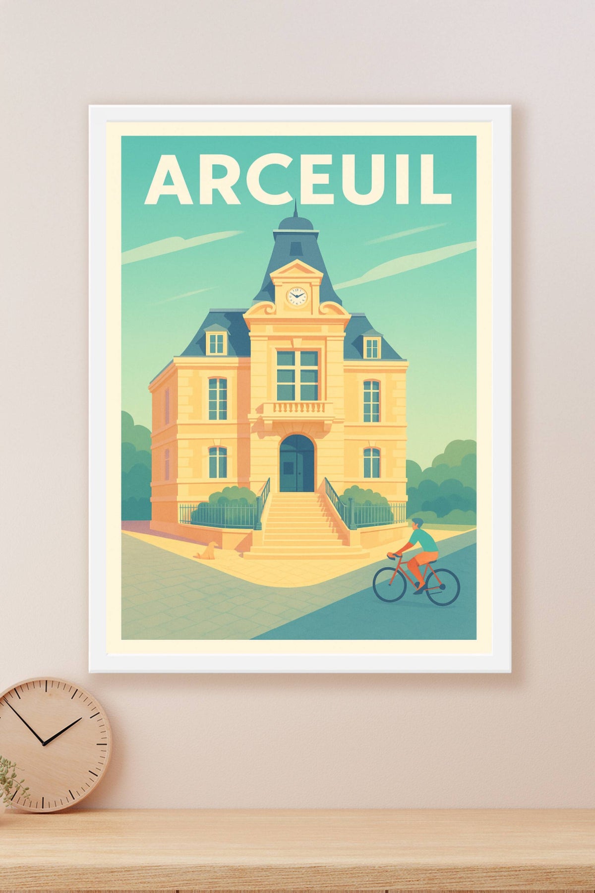 Affiche Arcueil — Charme et sérénité à chaque coin de rue · poster d'art de Arcueil