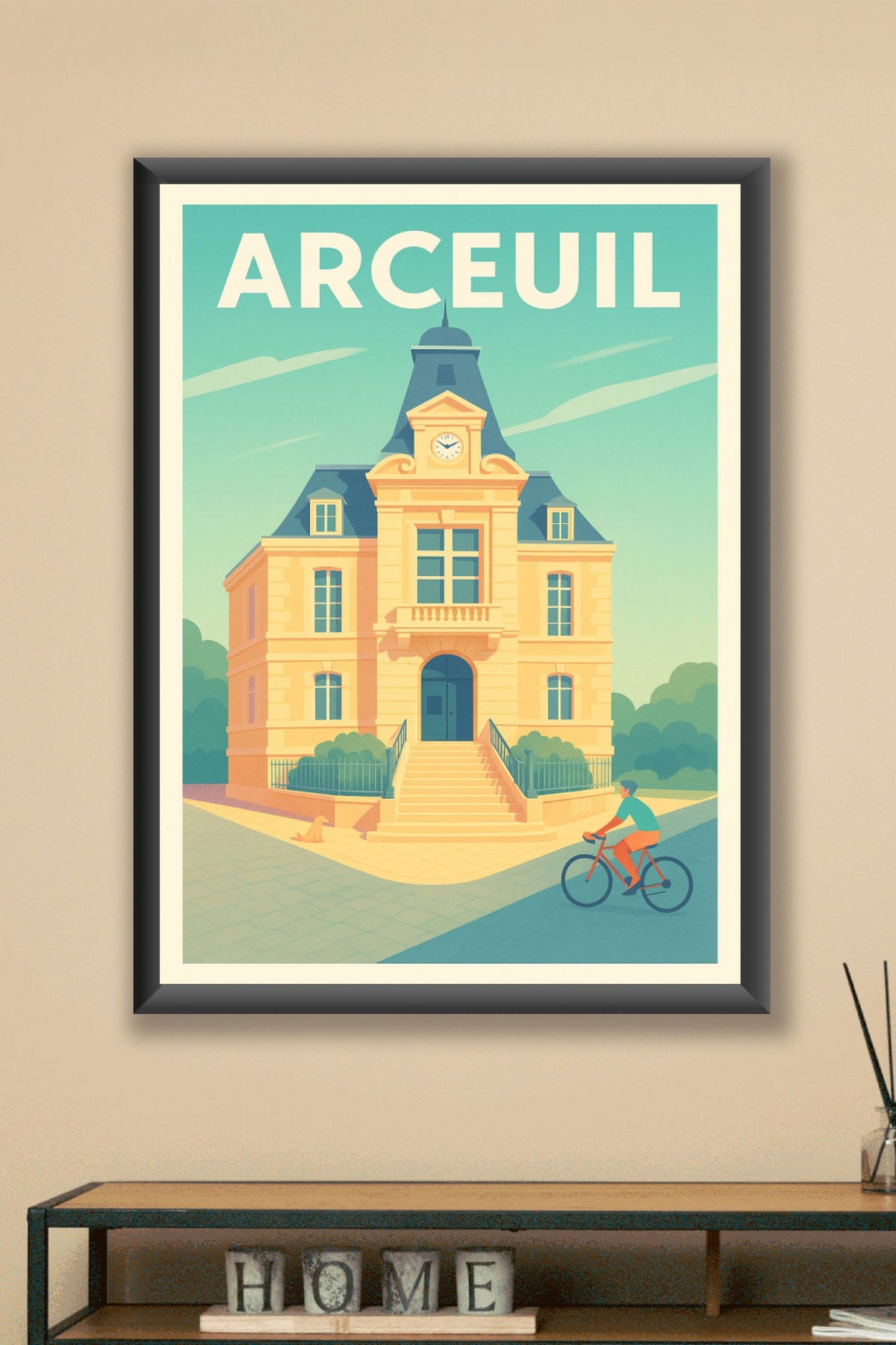 Affiche Arcueil — Charme et sérénité à chaque coin de rue · poster d'art de Arcueil