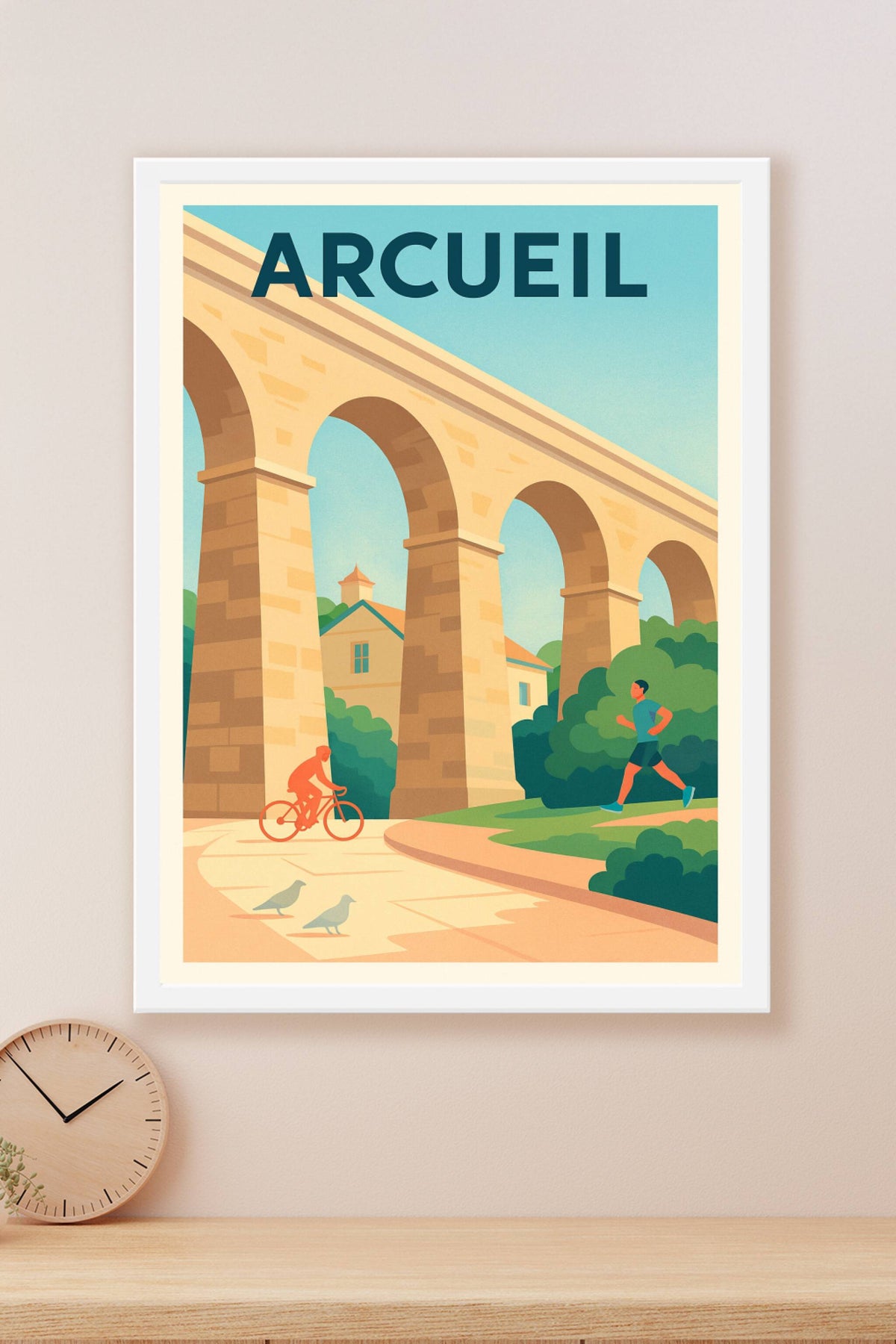 Affiche Arcueil — Harmonie entre nature et architecture · poster d'art de Arcueil