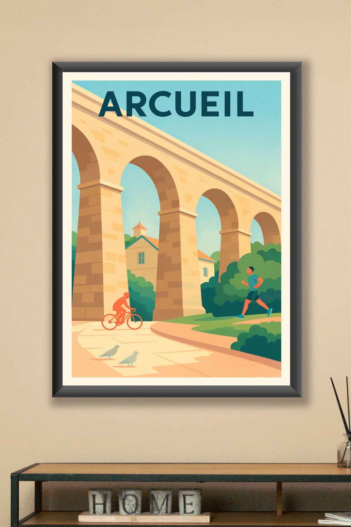 Affiche Arcueil — Harmonie entre nature et architecture · poster d'art de Arcueil
