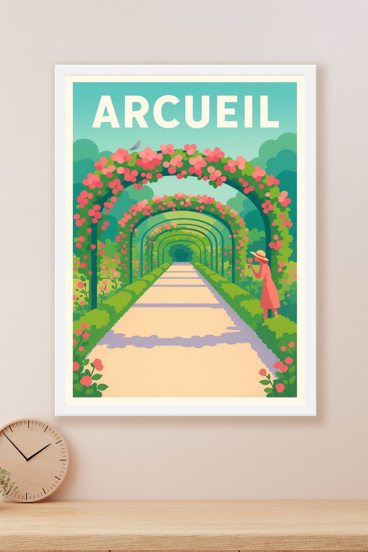 Affiche Arcueil — Évasion florale et romantique · poster d'art de Arcueil