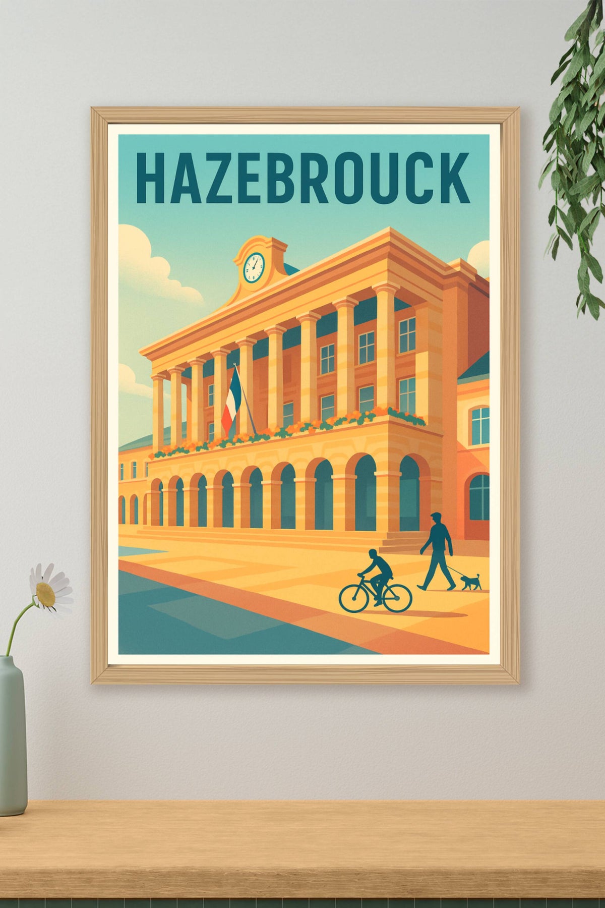 Affiche Hazebrouck — Charme et élégance architecturale · poster d'art de Hazebrouck