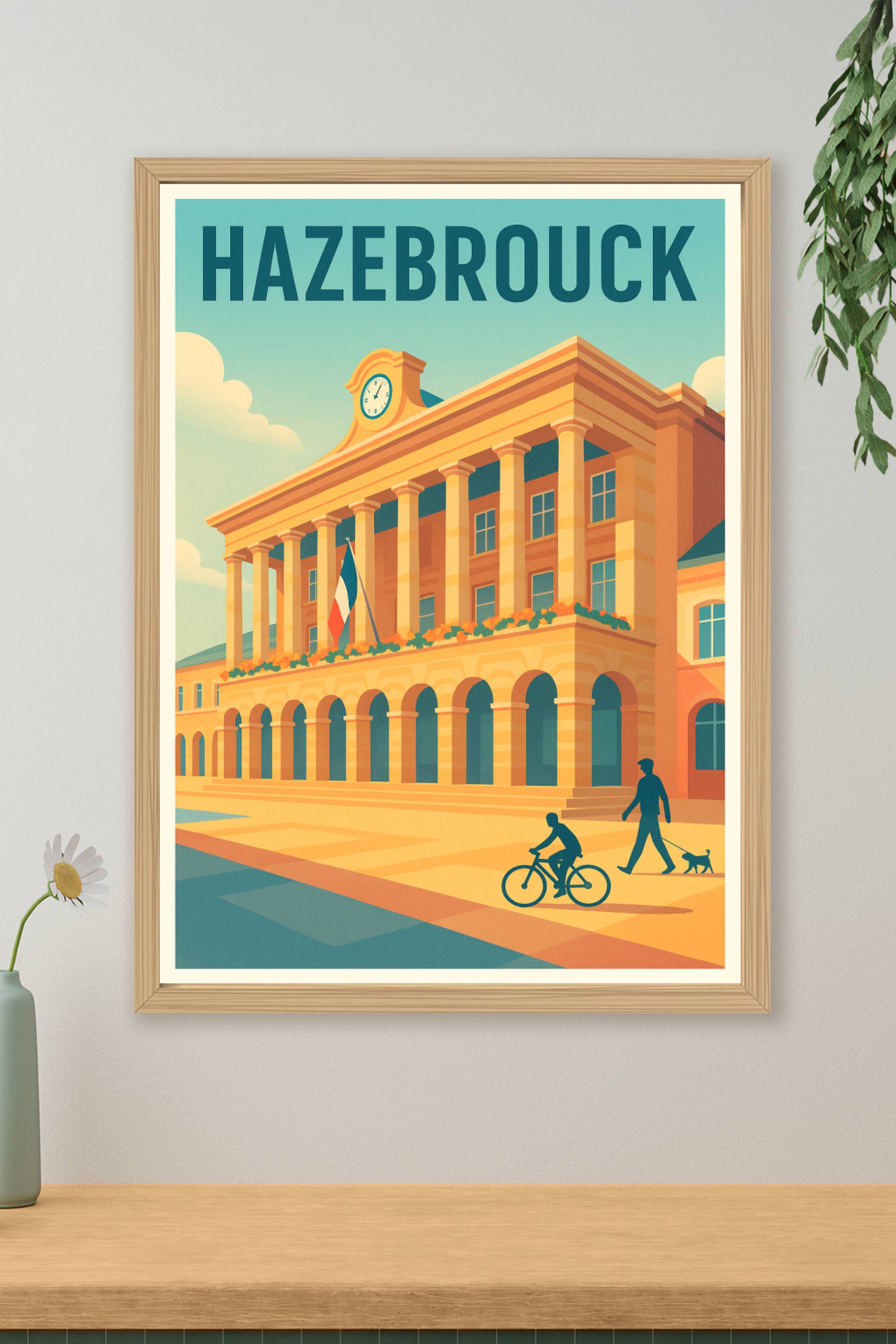Affiche de Hazebrouck - Charme et élégance architecturale
