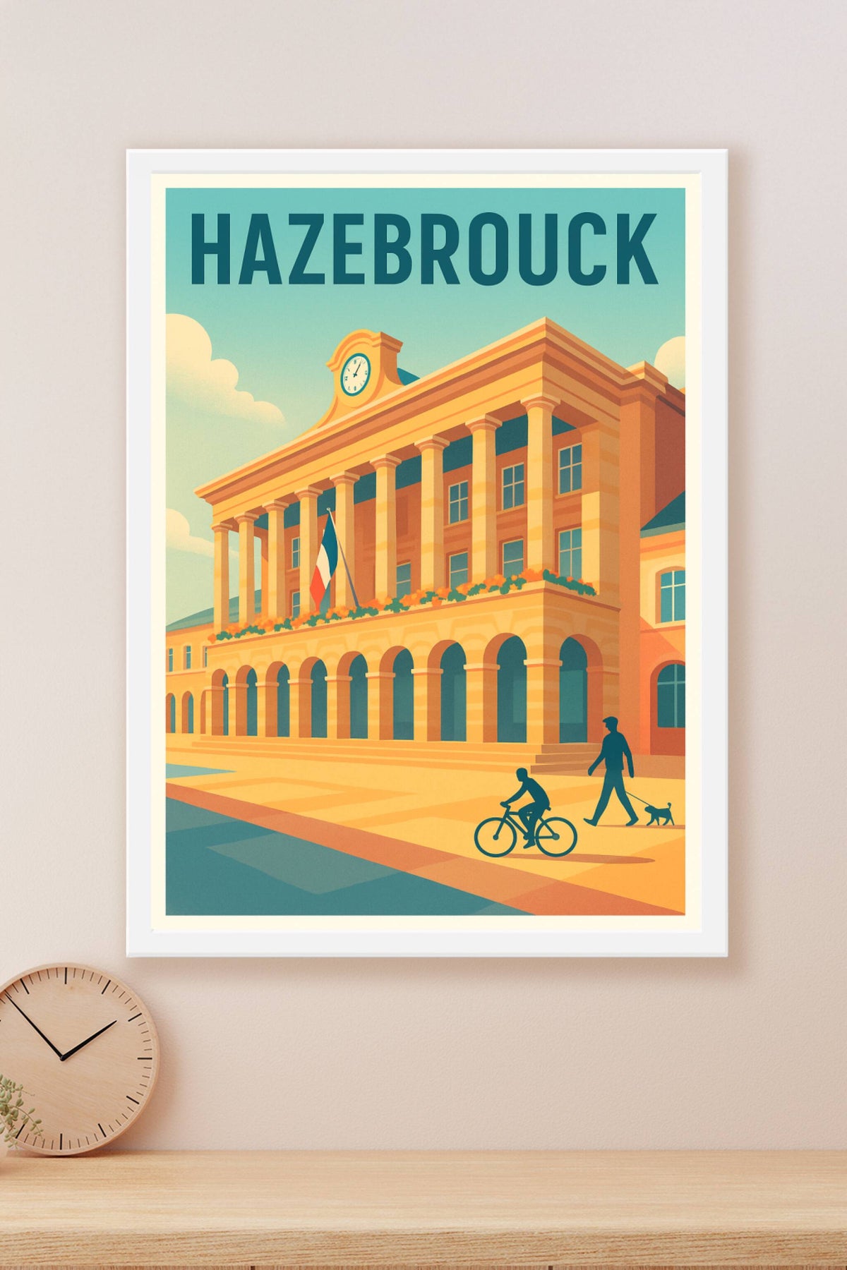 Affiche Hazebrouck — Charme et élégance architecturale · poster d'art de Hazebrouck
