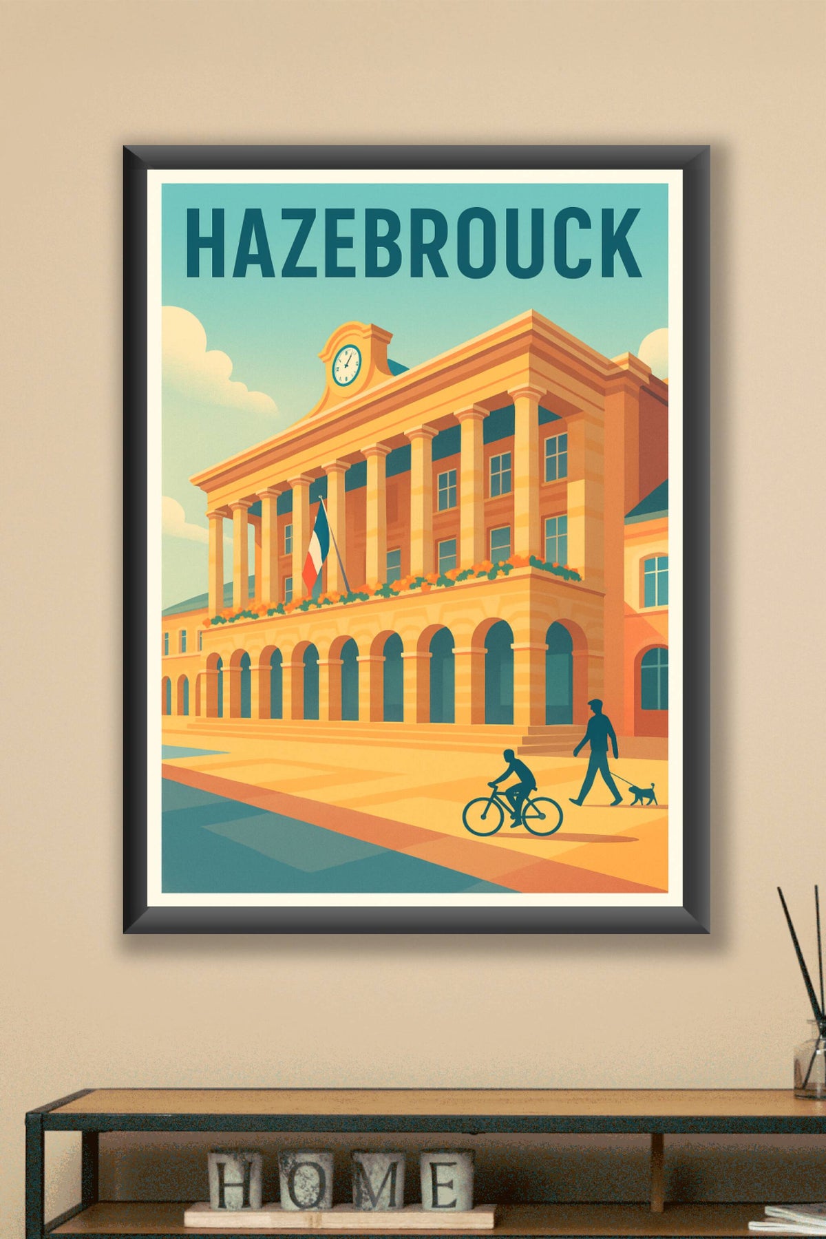 Affiche Hazebrouck — Charme et élégance architecturale · poster d'art de Hazebrouck