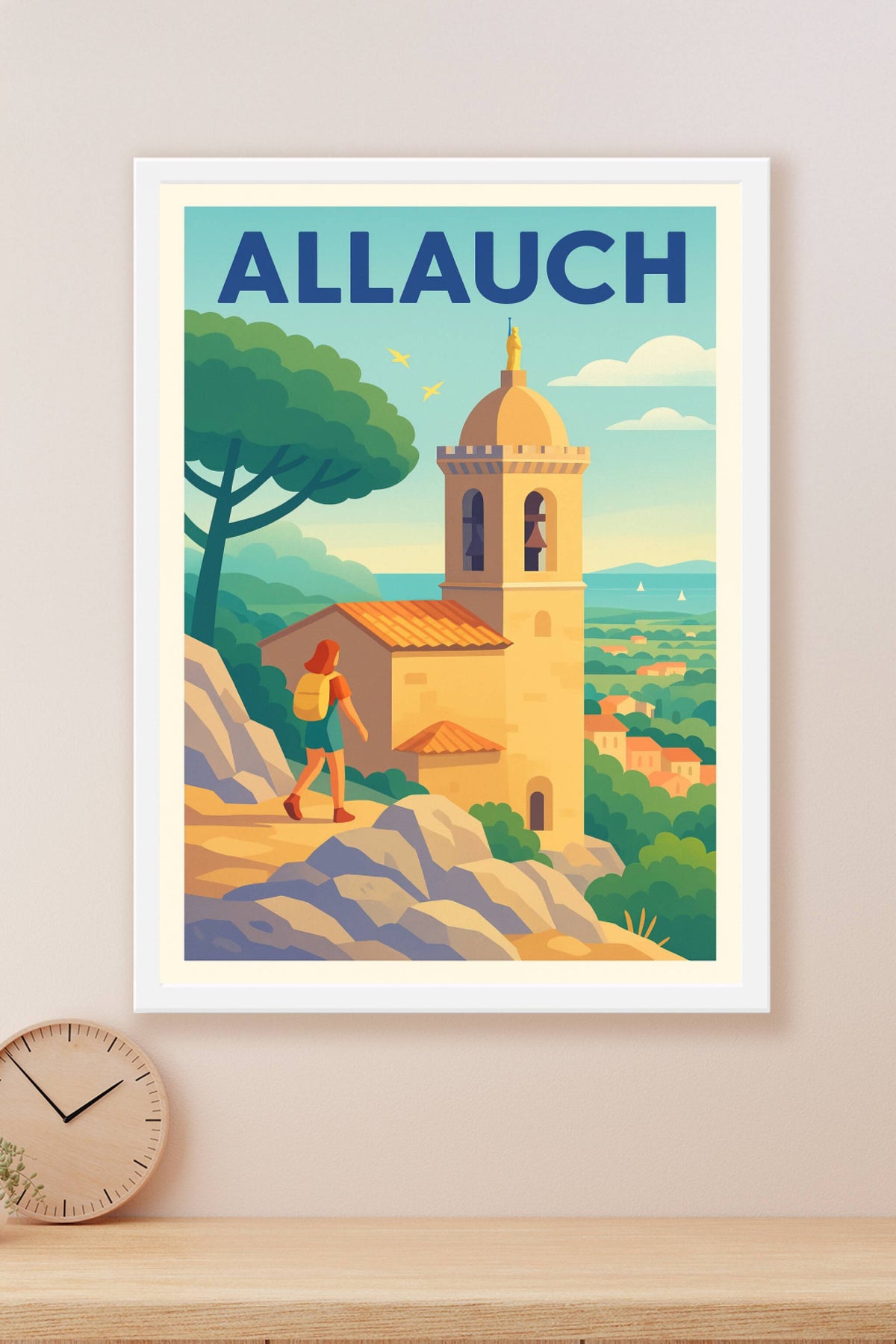 Affiche Allauch — L'évasion provençale au cœur de la nature · poster d'art de Allauch