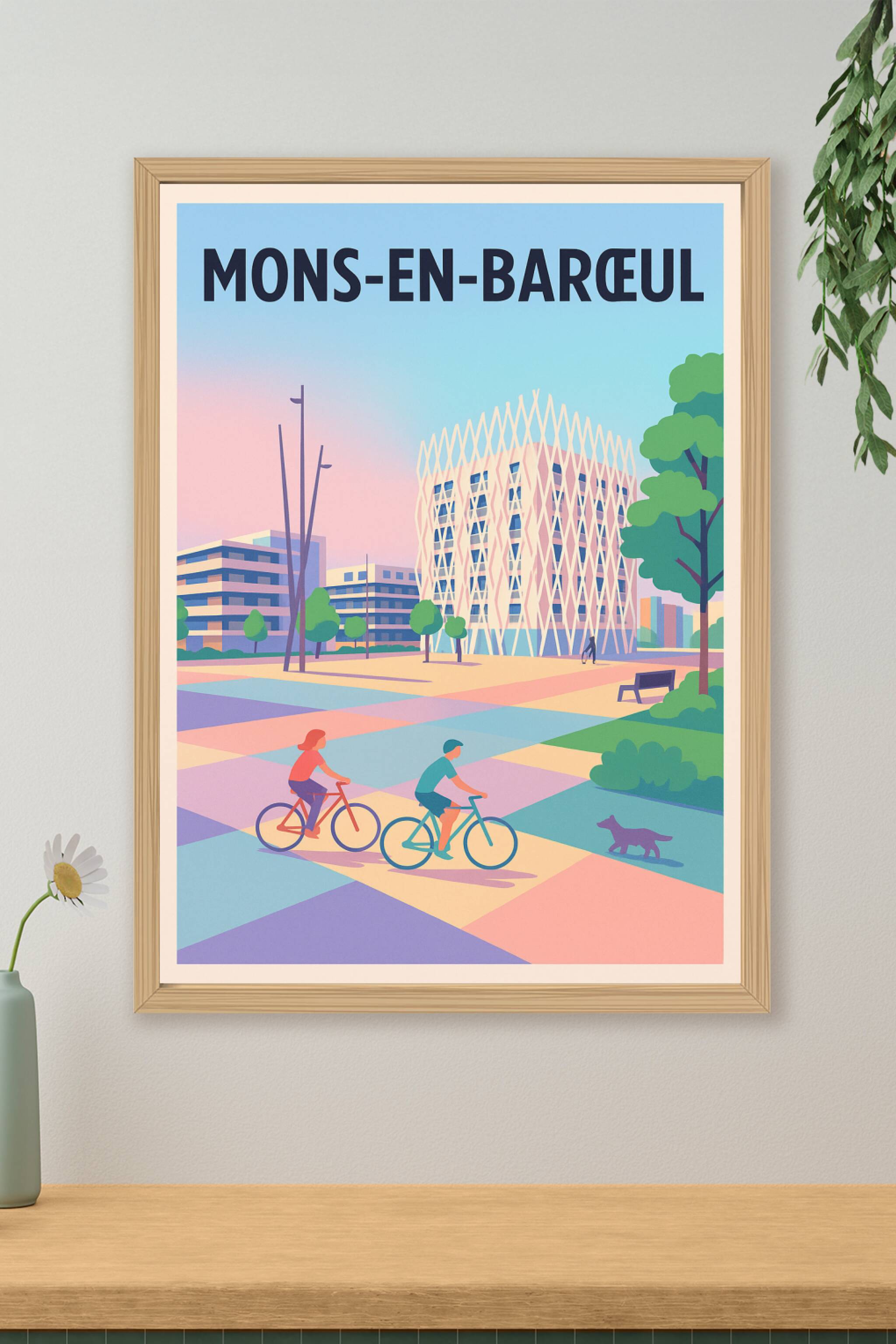 Affiche de Mons-en-Barœul - Une escapade urbaine colorée