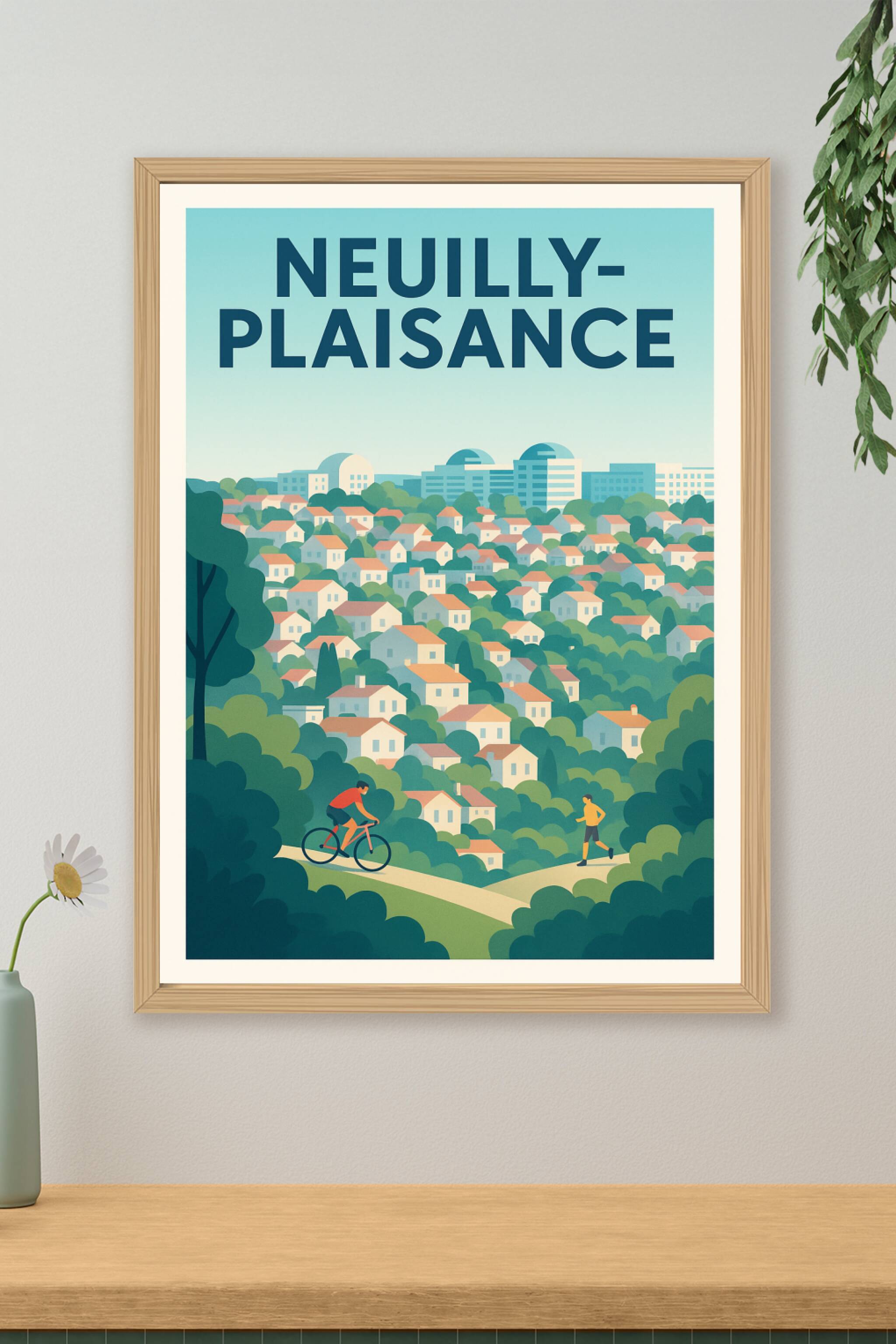 Affiche de Neuilly-Plaisance - Harmonie verte et urbaine