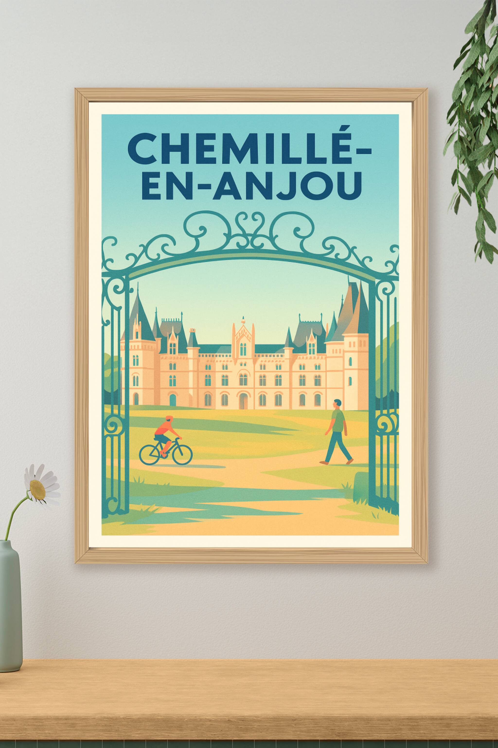 Affiche de Chemillé-en-Anjou - Élégance et Sérénité du Patrimoine