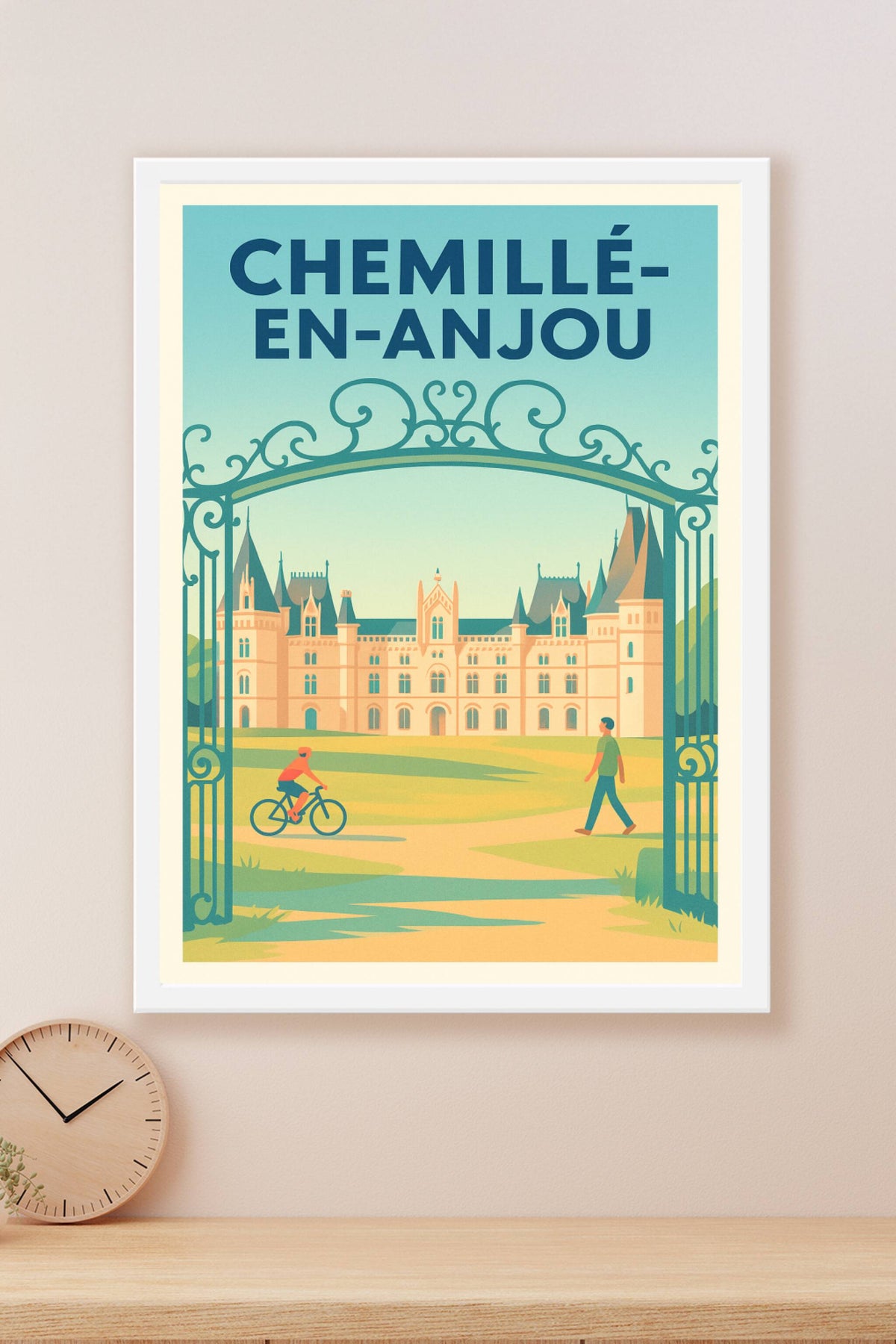 Affiche Chemillé-en-Anjou — Élégance et Sérénité du Patrimoine · poster d'art de Chemillé-en-Anjou