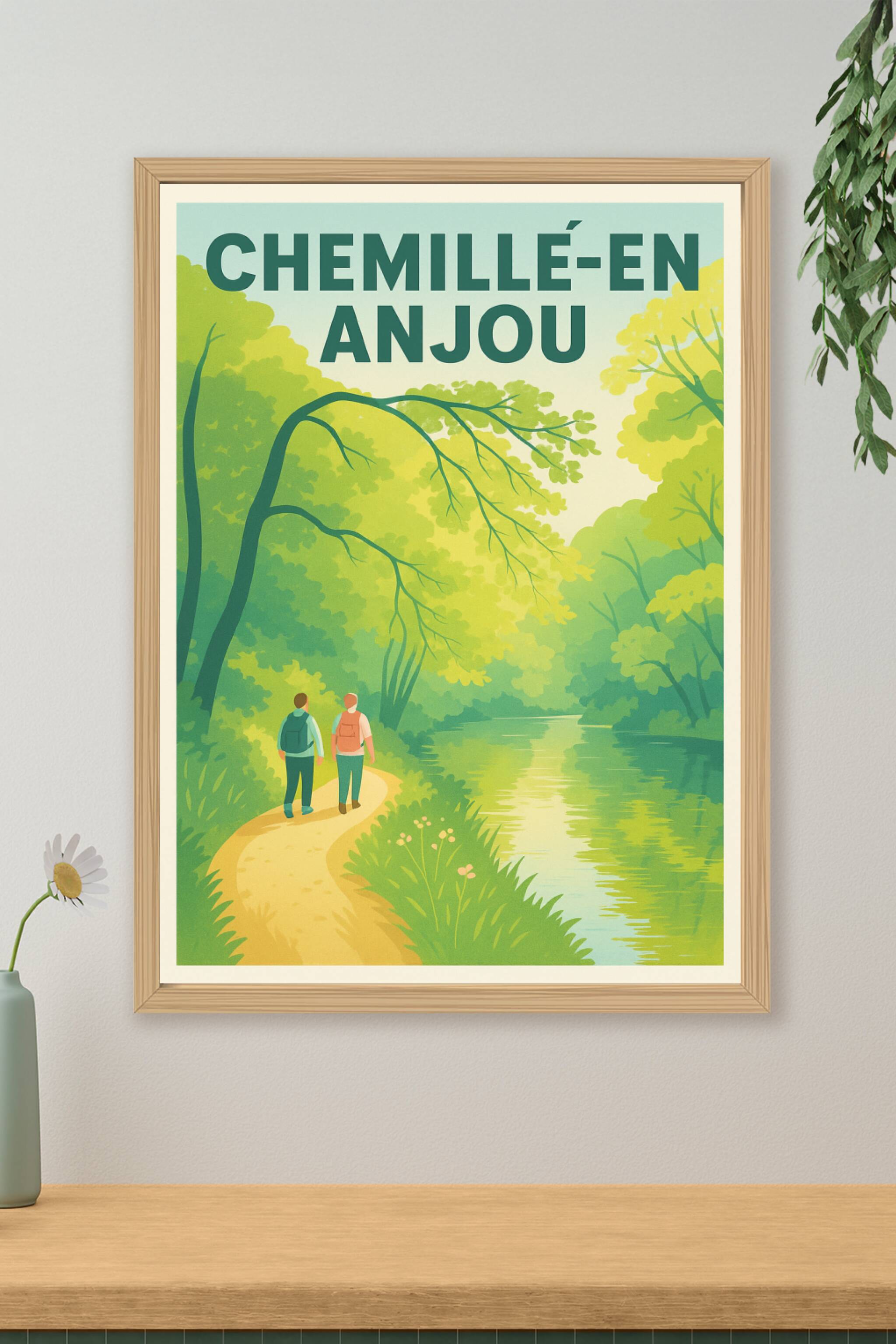 Affiche de Chemillé-en-Anjou - Promenade bucolique au fil de l'eau