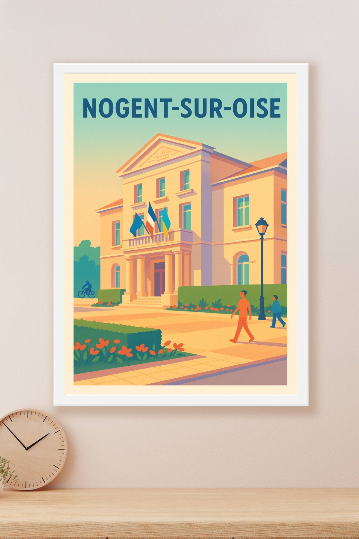 Affiche Nogent-sur-Oise — L'élégance au cœur de la ville · poster d'art de Nogent-sur-Oise