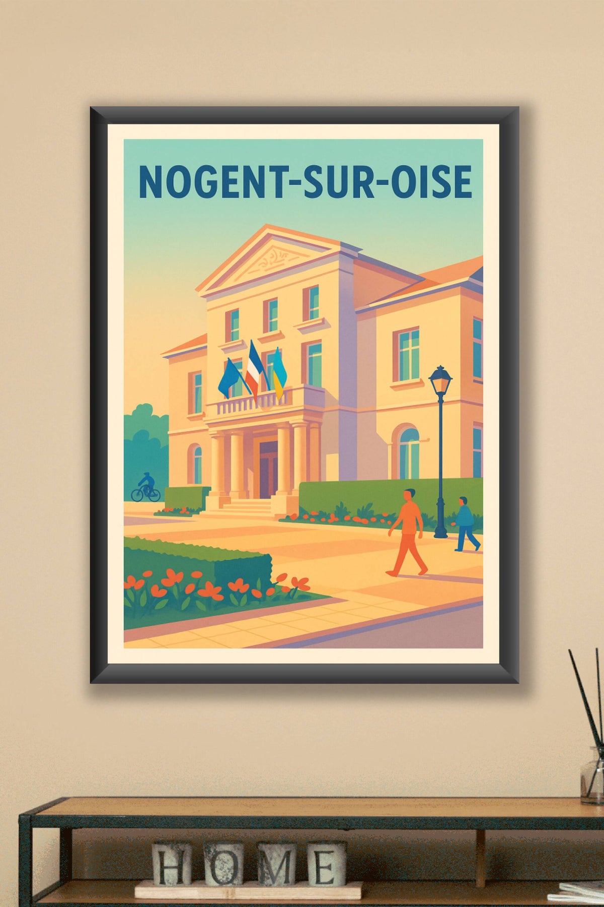 Affiche Nogent-sur-Oise — L'élégance au cœur de la ville · poster d'art de Nogent-sur-Oise