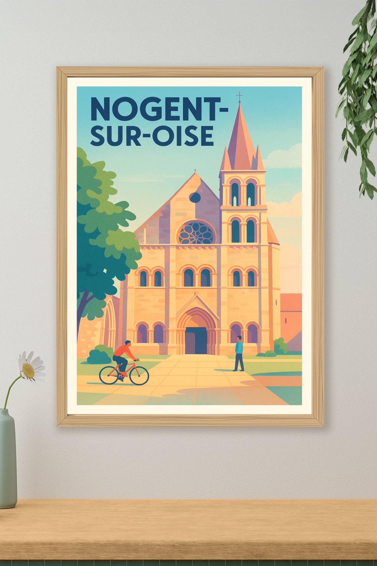 Affiche Nogent-sur-Oise — Charme historique et douceur de vivre · poster d'art de Nogent-sur-Oise