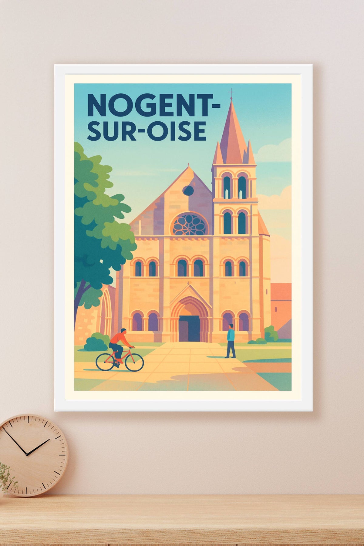 Affiche Nogent-sur-Oise — Charme historique et douceur de vivre · poster d'art de Nogent-sur-Oise