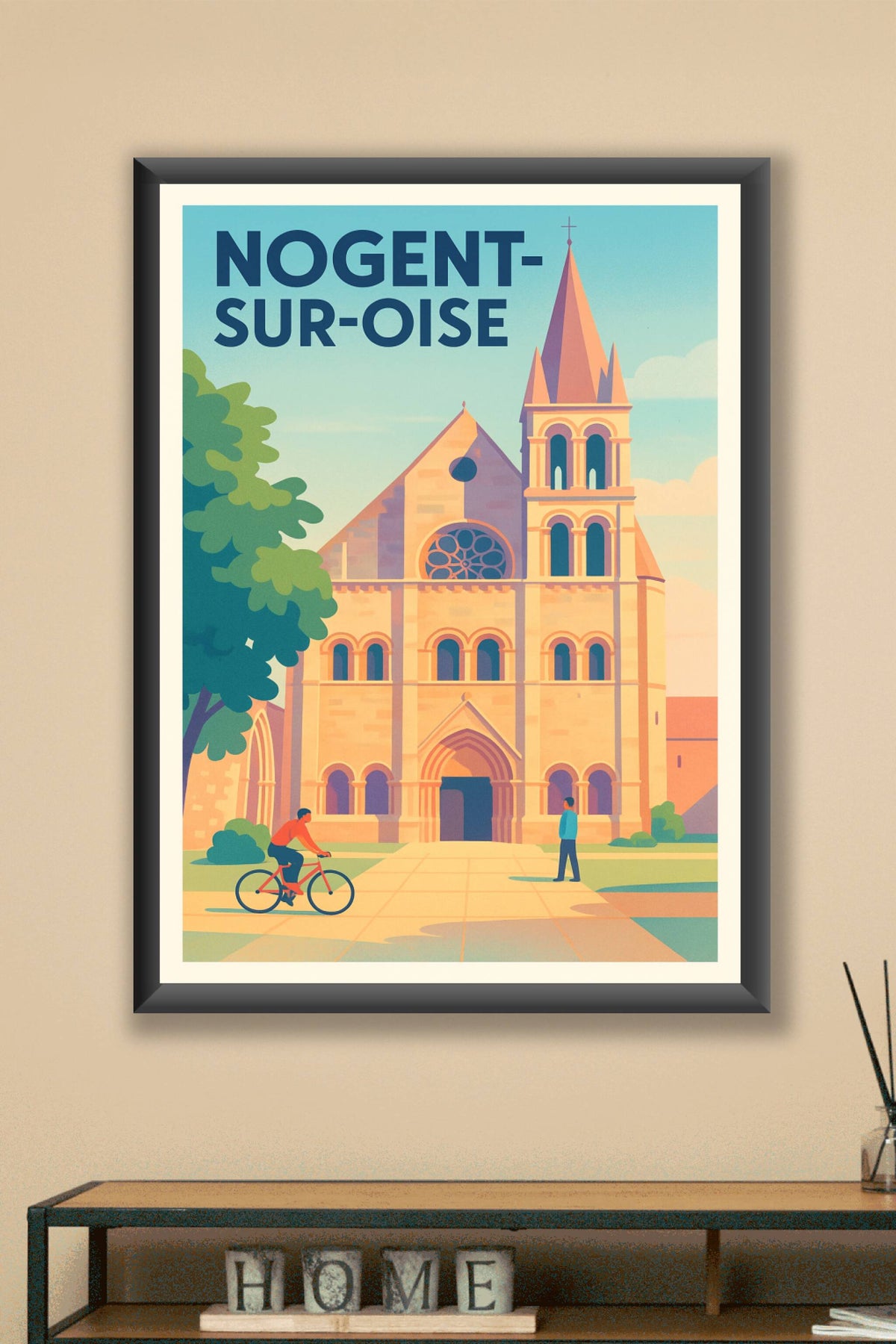 Affiche Nogent-sur-Oise — Charme historique et douceur de vivre · poster d'art de Nogent-sur-Oise