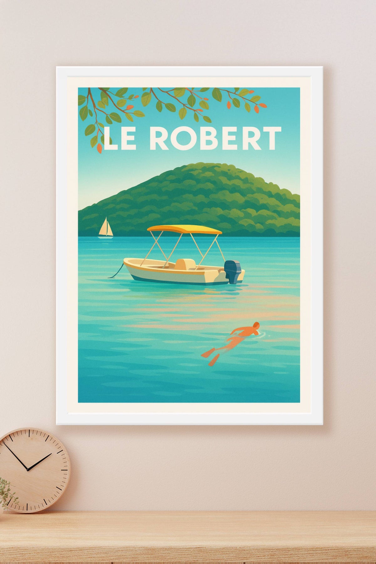 Affiche Le Robert — Évasion et sérénité tropicales · poster d'art de Le Robert