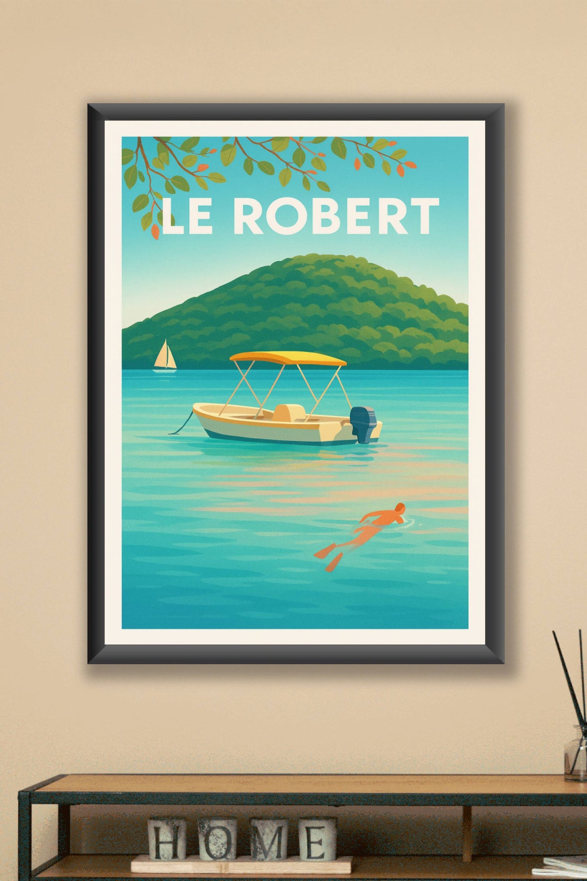 Affiche Le Robert — Évasion et sérénité tropicales · poster d'art de Le Robert