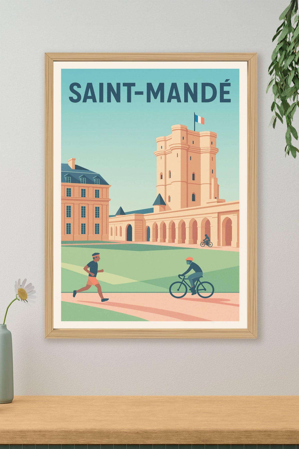 Affiche Saint-Mandé — L'élégance au fil du temps · poster d'art de Saint-Mandé