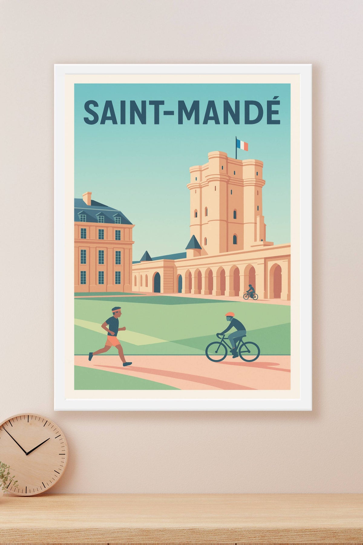 Affiche Saint-Mandé — L'élégance au fil du temps · poster d'art de Saint-Mandé