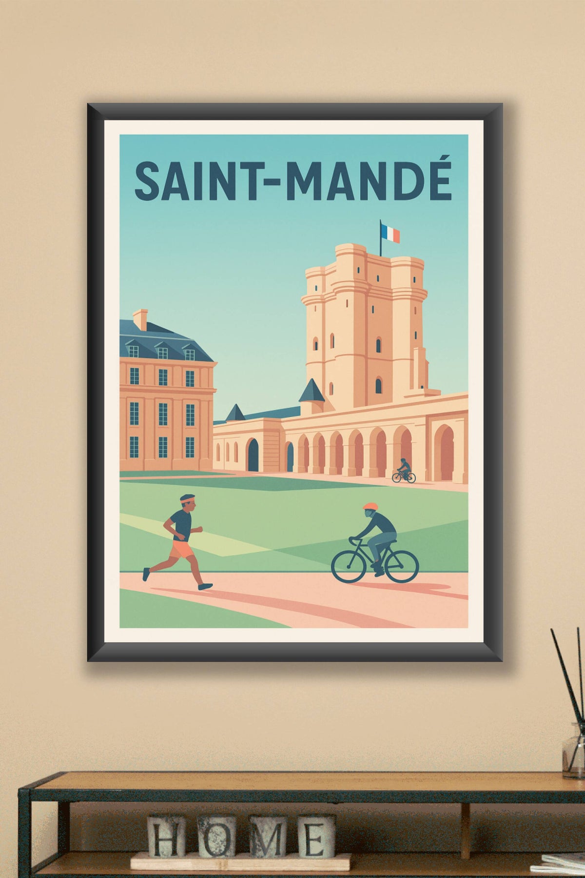 Affiche Saint-Mandé — L'élégance au fil du temps · poster d'art de Saint-Mandé