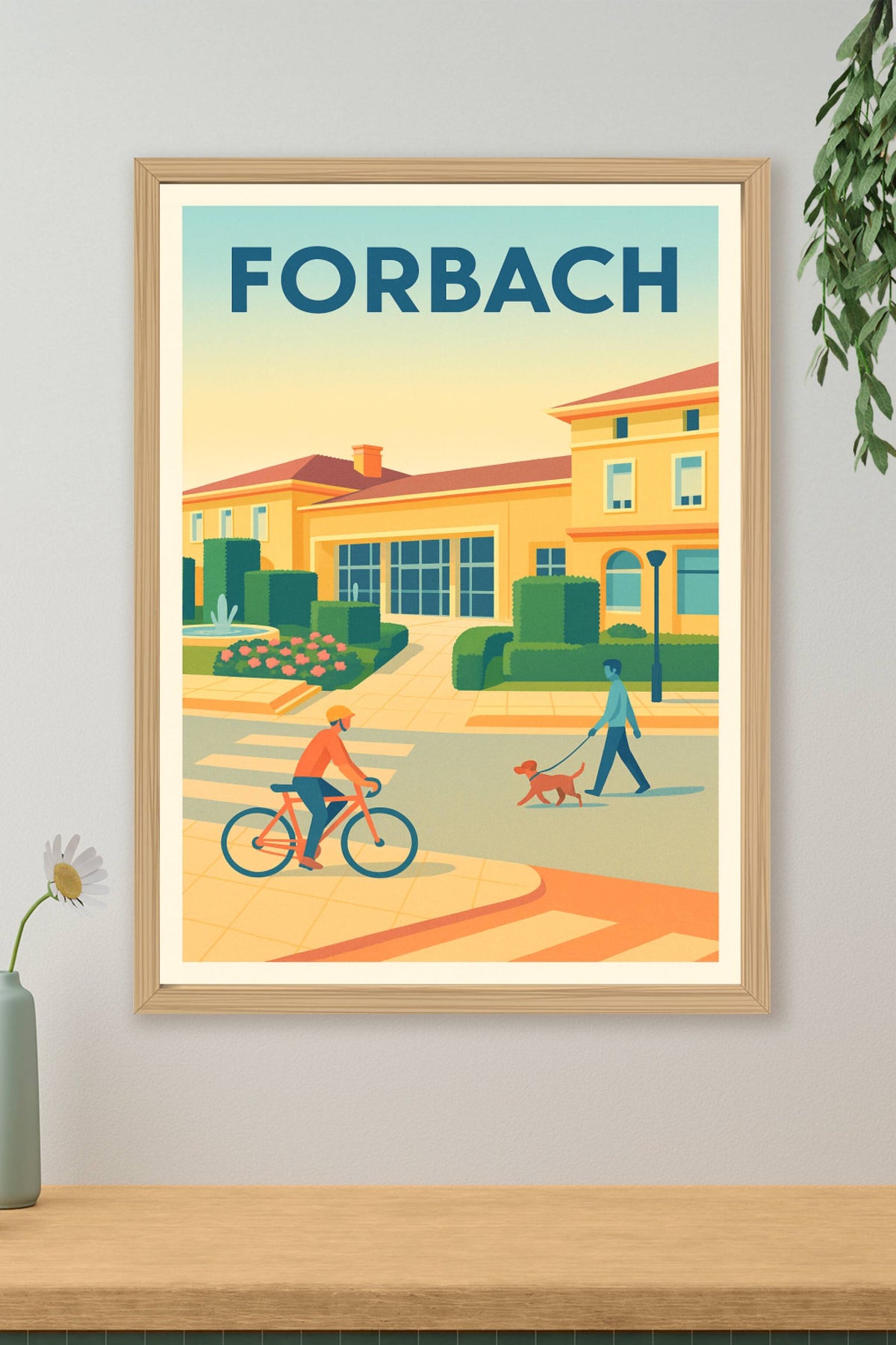 Affiche Forbach — L'élégance d'un quotidien apaisé · poster d'art de Forbach