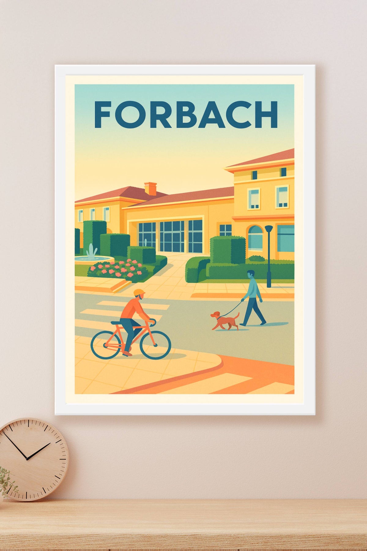 Affiche Forbach — L'élégance d'un quotidien apaisé · poster d'art de Forbach