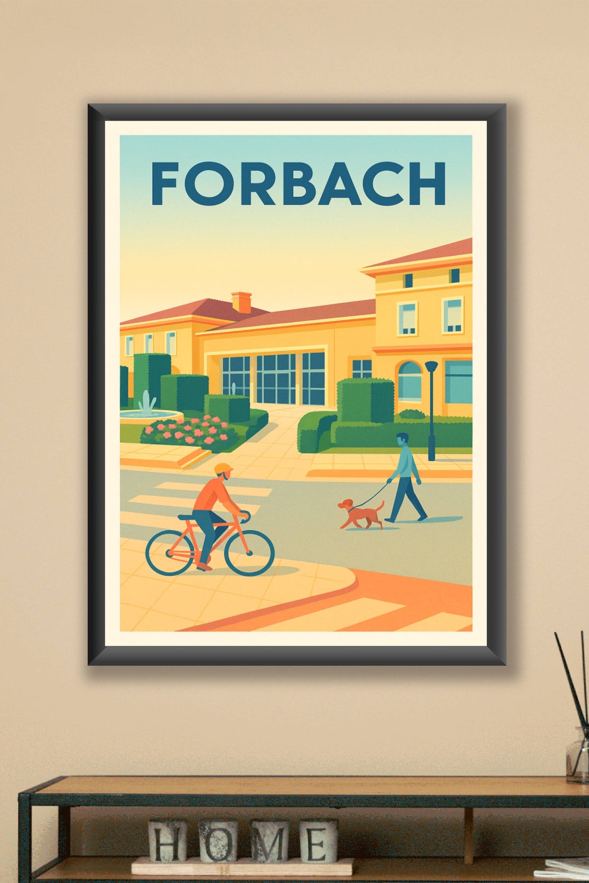 Affiche Forbach — L'élégance d'un quotidien apaisé · poster d'art de Forbach