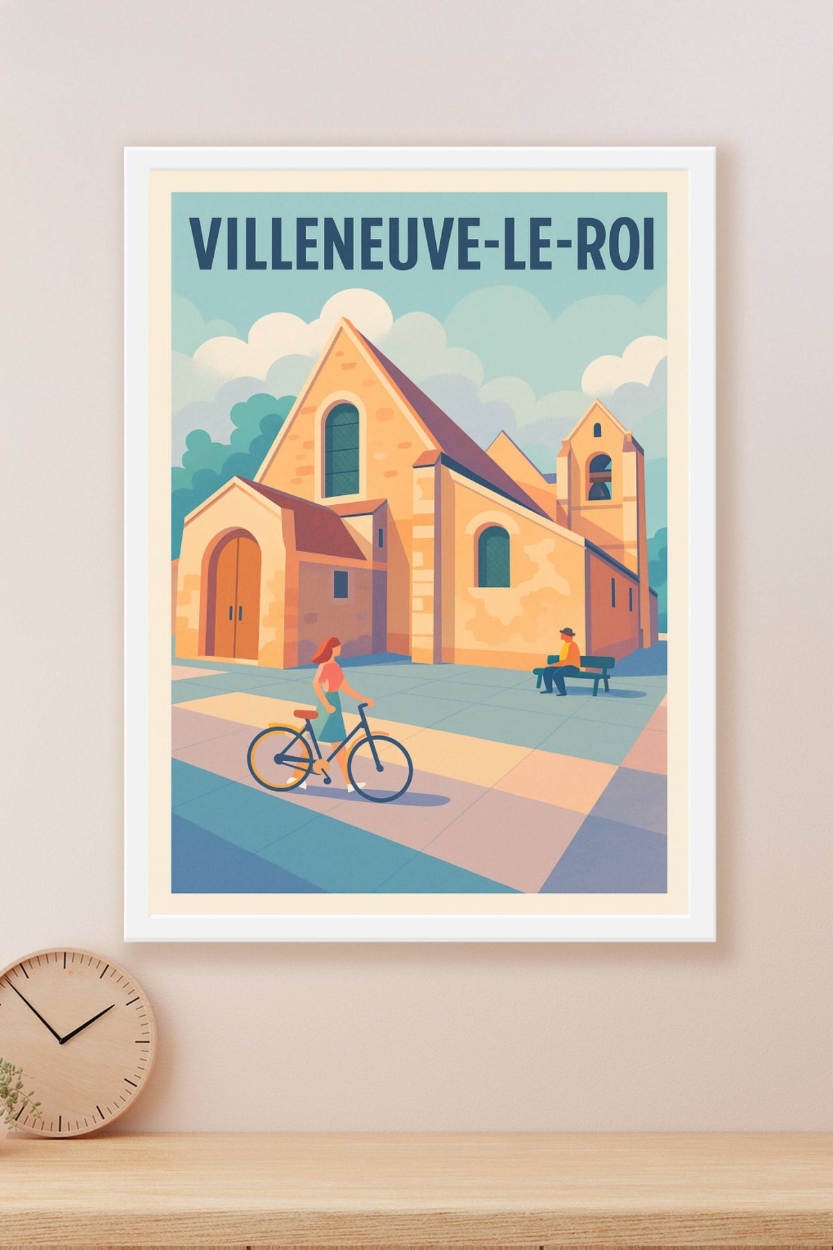 Affiche de Villeneuve-le-Roi - Charme et douceur du patrimoine local