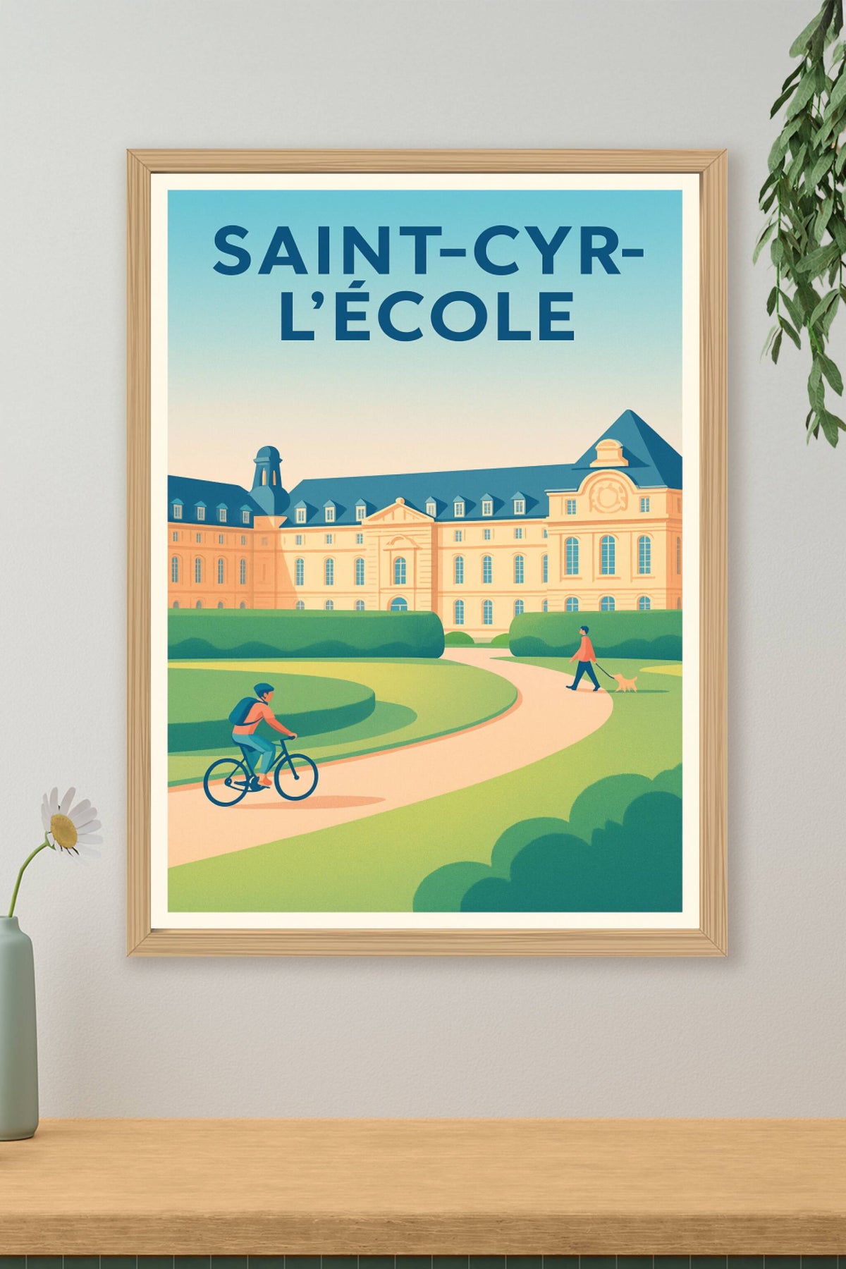 Affiche de Saint-Cyr-l'École - Charme et sérénité au cœur de la ville