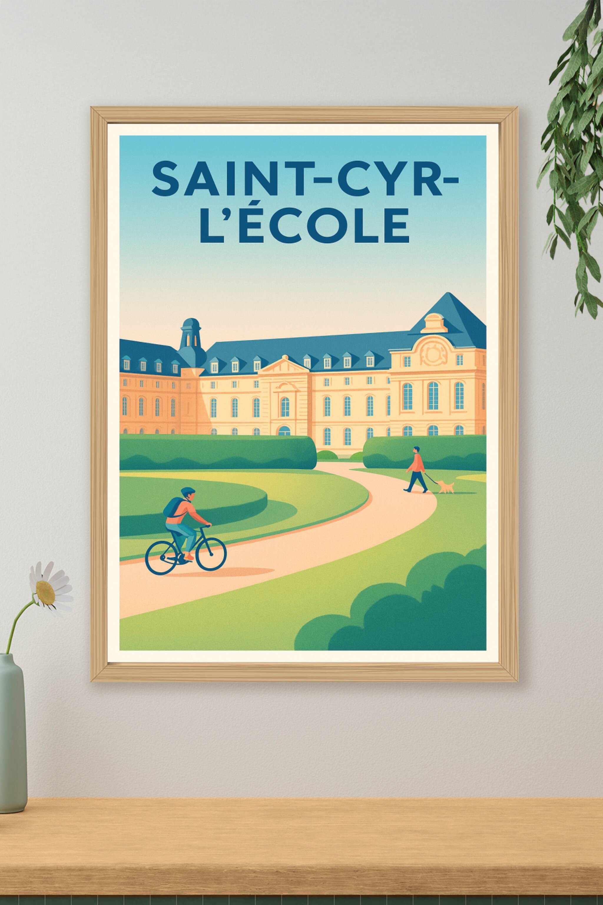 Affiche de Saint-Cyr-l'École - Charme et sérénité au cœur de la ville