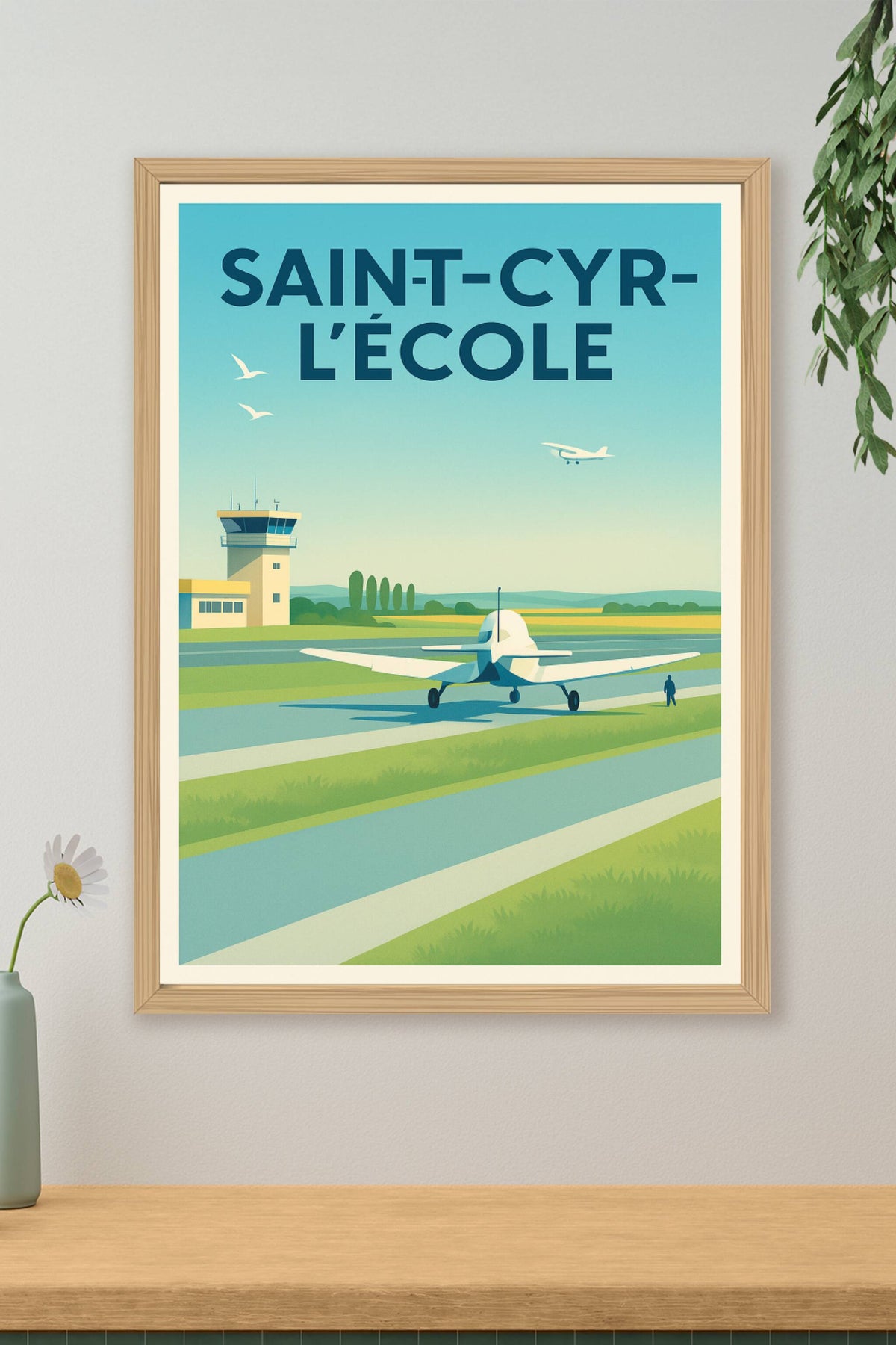 Affiche de Saint-Cyr-l'École - L'envol au cœur de l'aérodrome