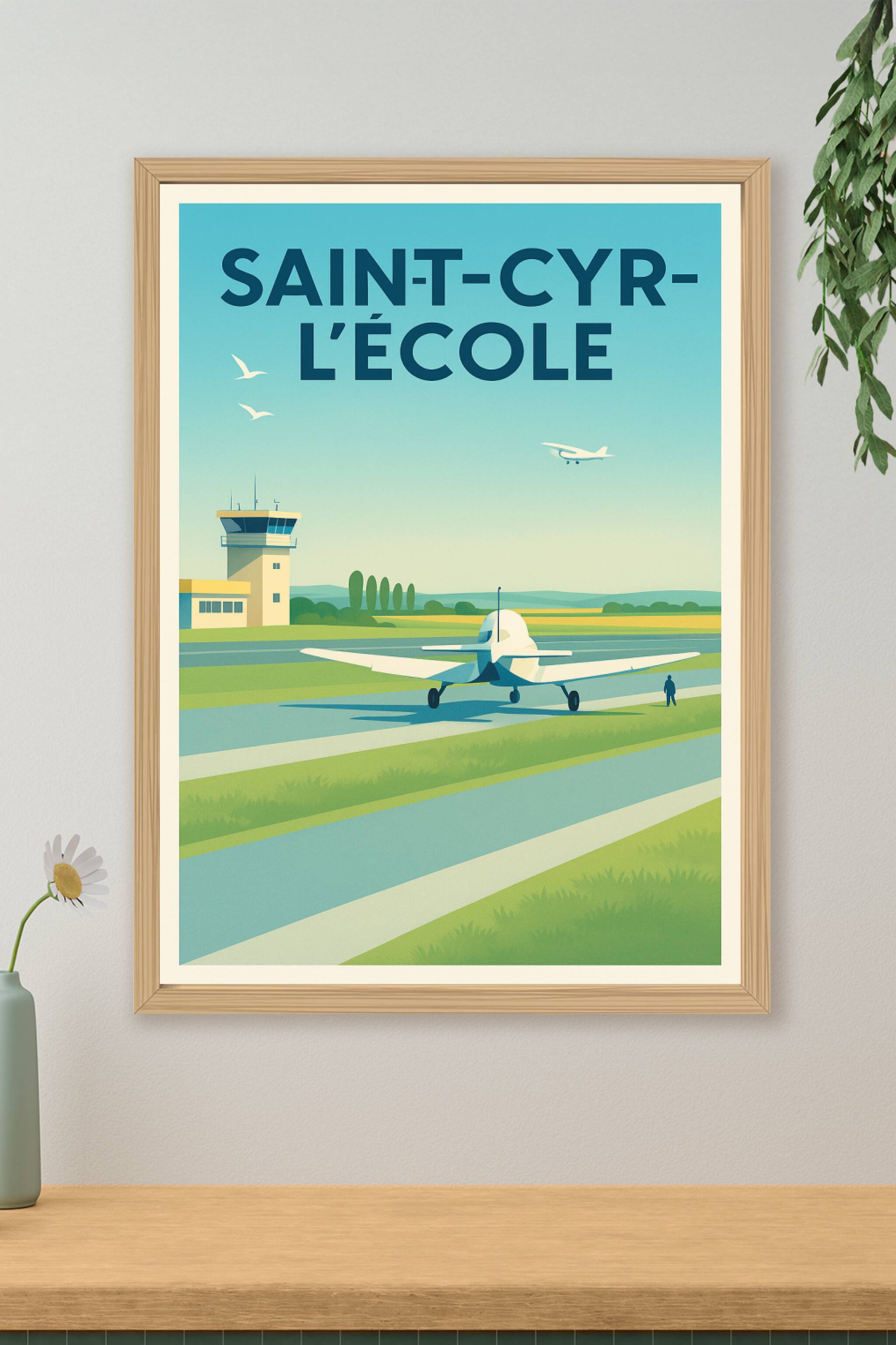 Affiche de Saint-Cyr-l'École - L'envol au cœur de l'aérodrome