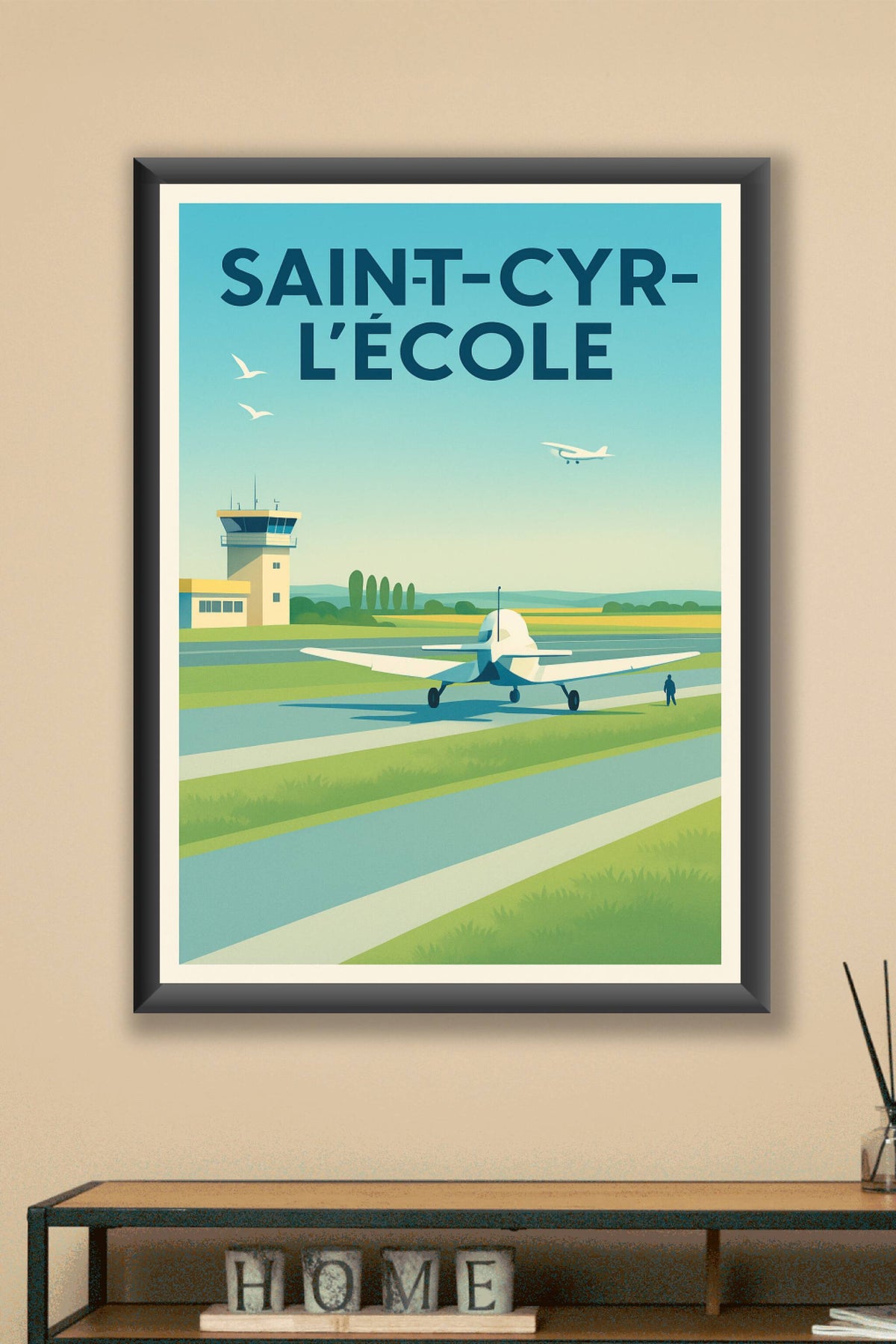Affiche de Saint-Cyr-l'École - L'envol au cœur de l'aérodrome
