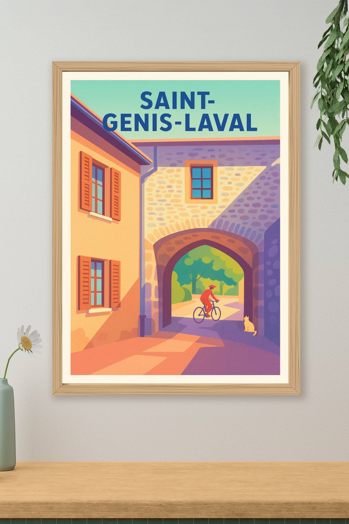 Affiche de Saint-Genis-Laval - Découvrez le charme authentique
