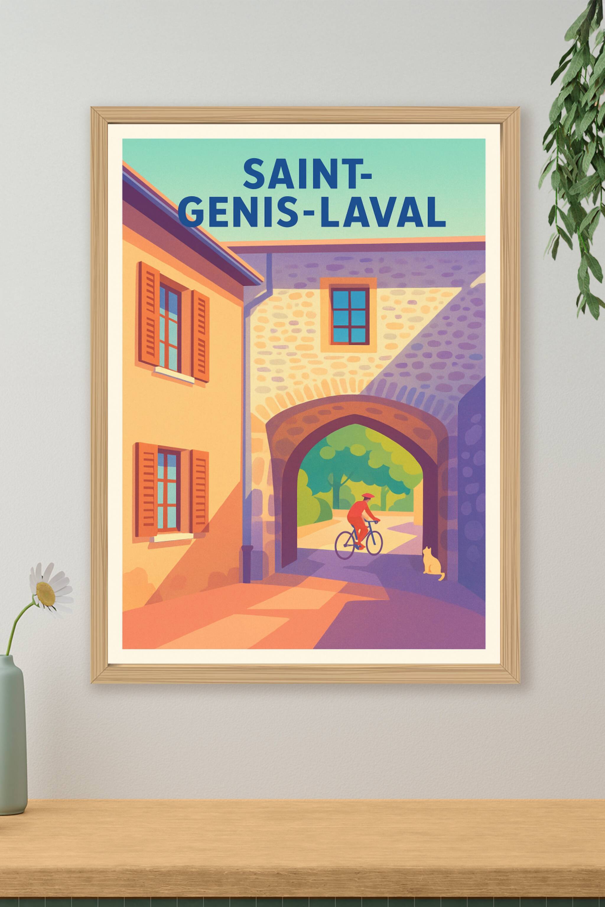 Affiche de Saint-Genis-Laval - Découvrez le charme authentique