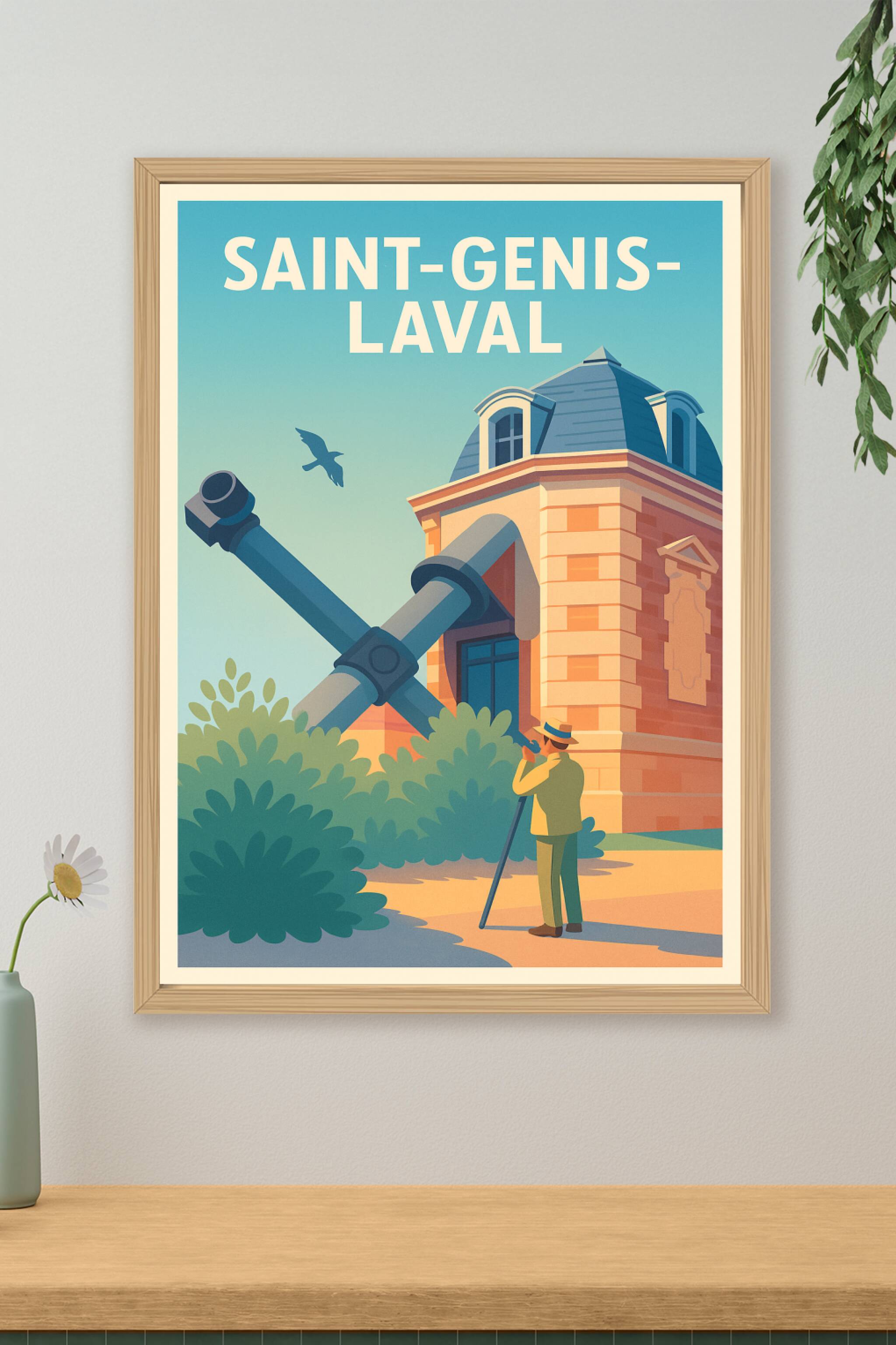 Affiche de Saint-Genis-Laval - Exploration et Patrimoine historique